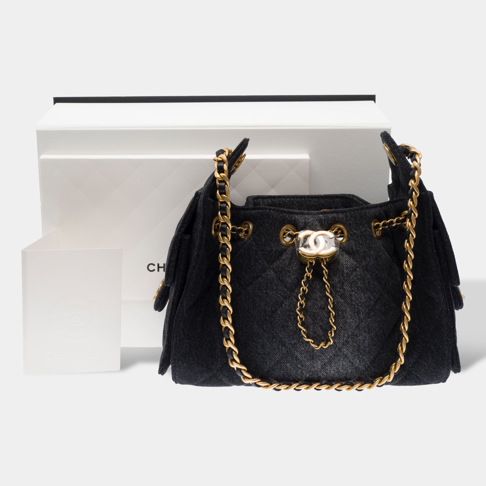 Sac CHANEL en Denim Noir - 103276