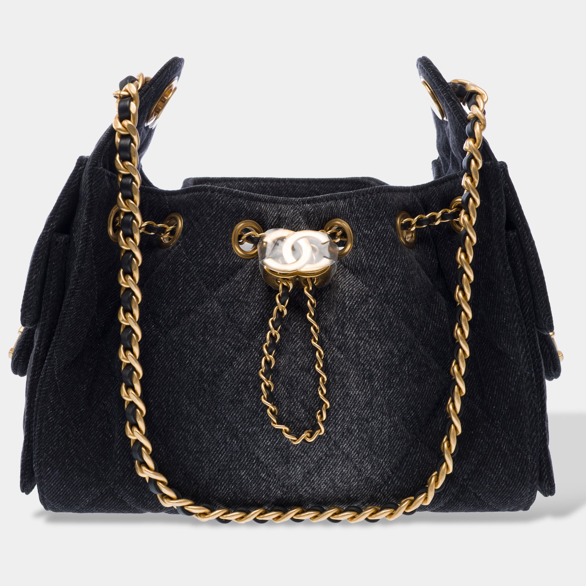Sac CHANEL en Denim Noir - 103276
