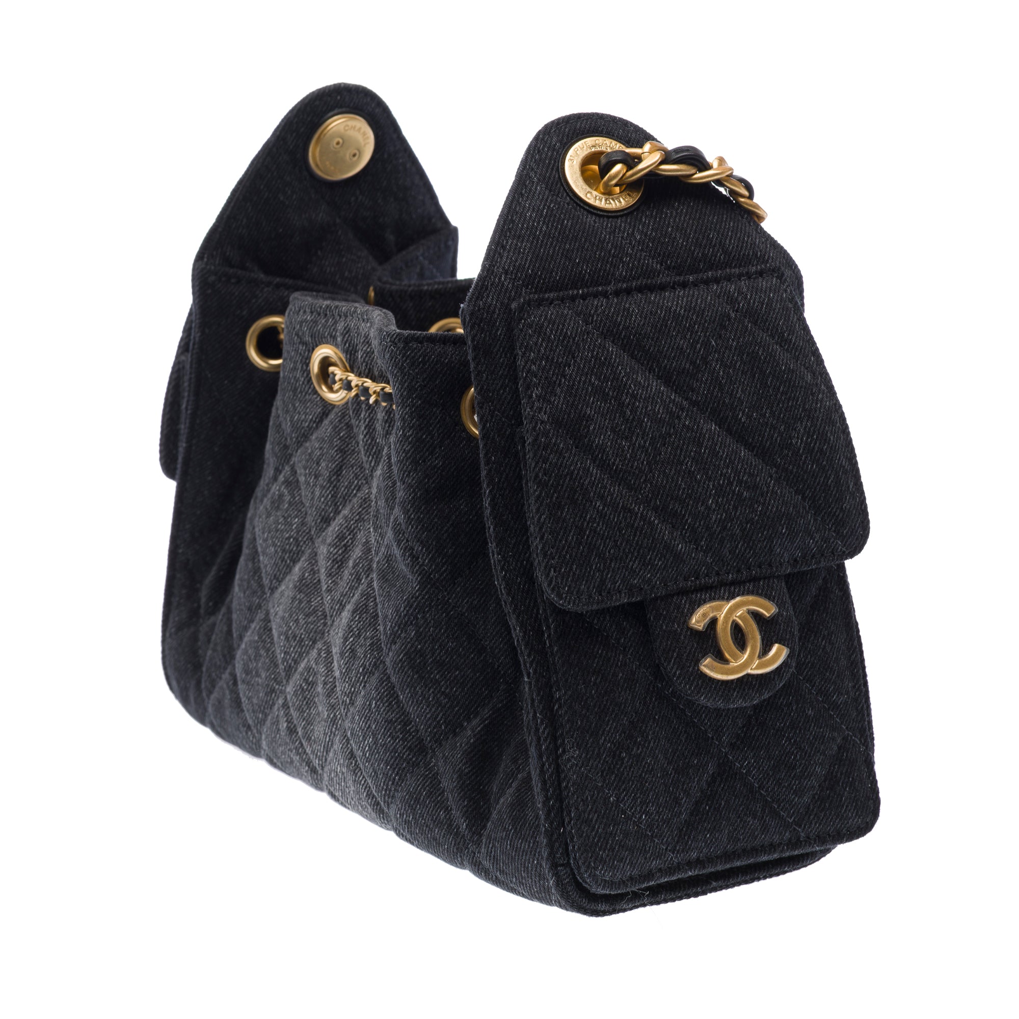 Sac CHANEL en Denim Noir - 103276