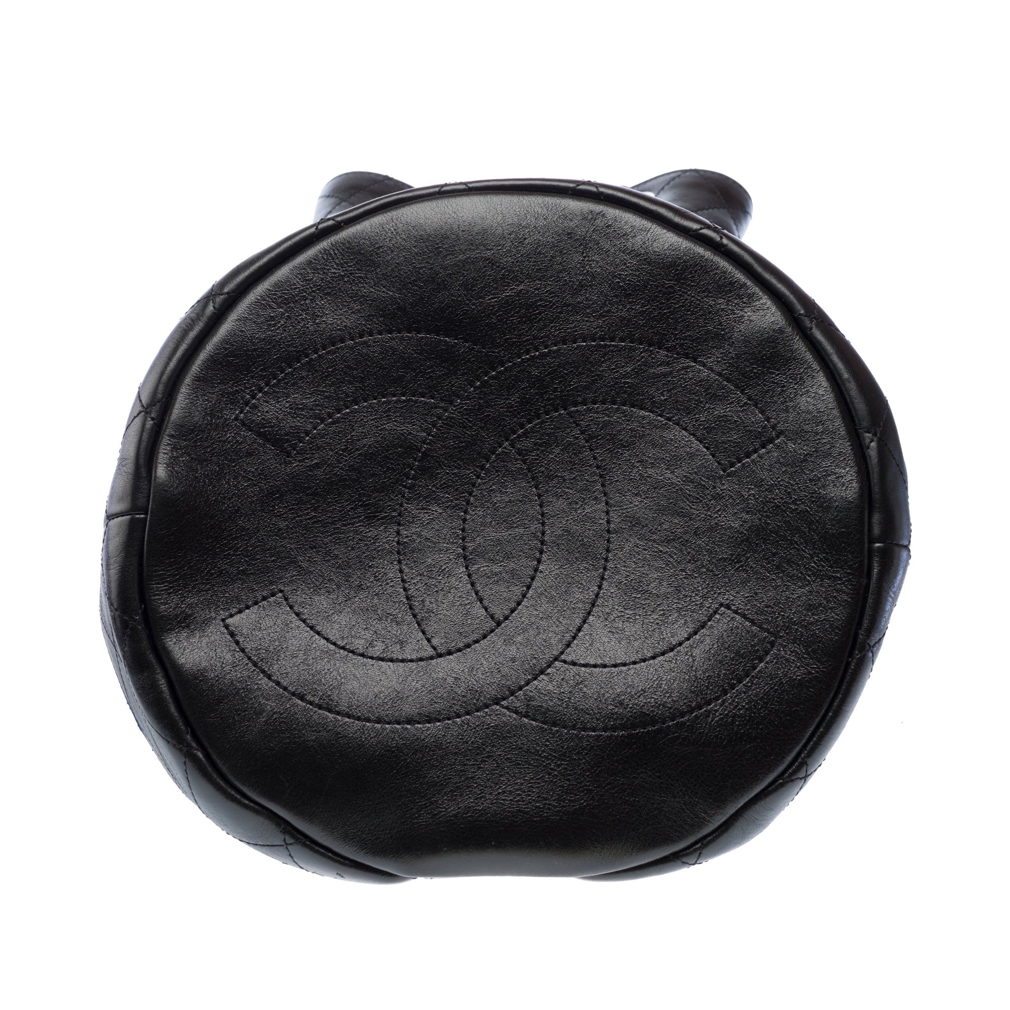 Sac CHANEL en Lain Bleu Marine - 103259