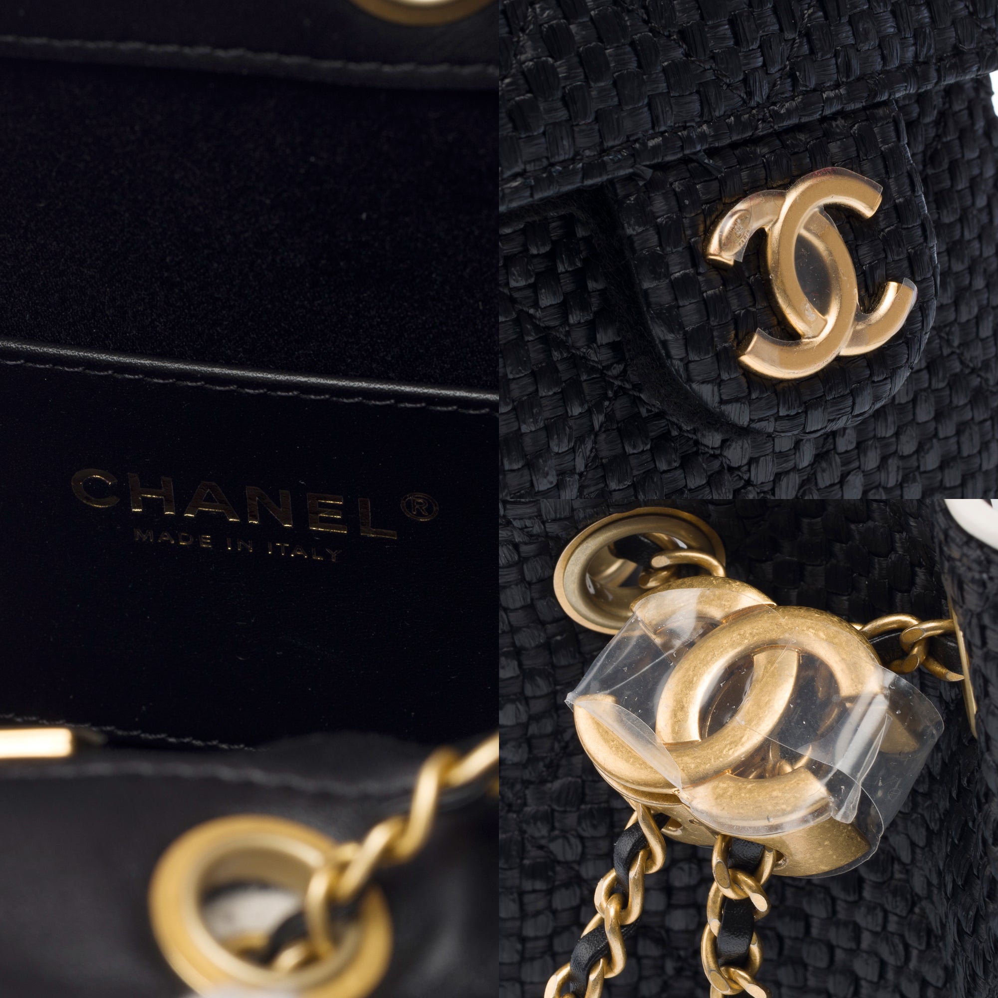 Sac CHANEL en Osier Noir - 103277