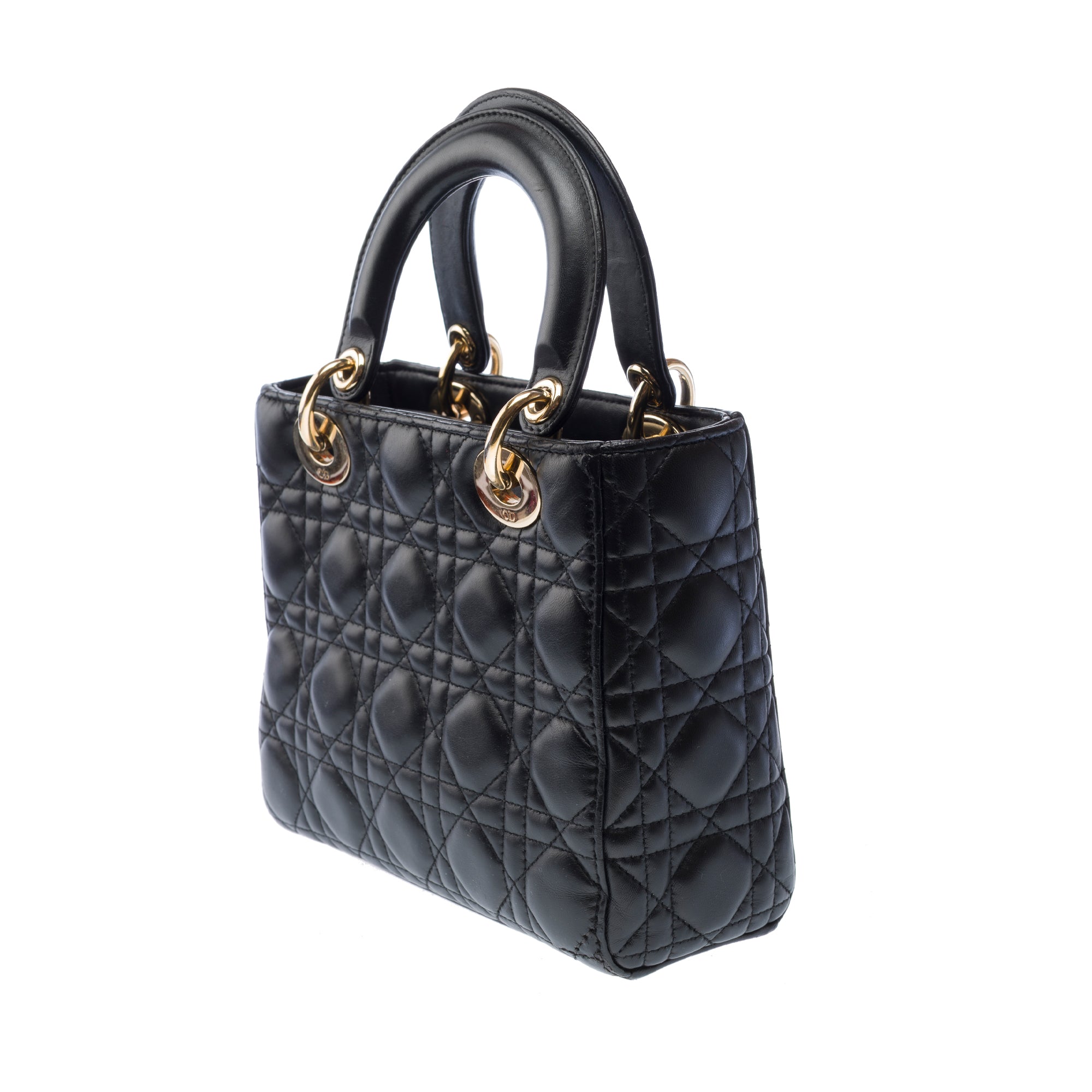 Sac DIOR Lady Dior en Cuir Noir - 103268