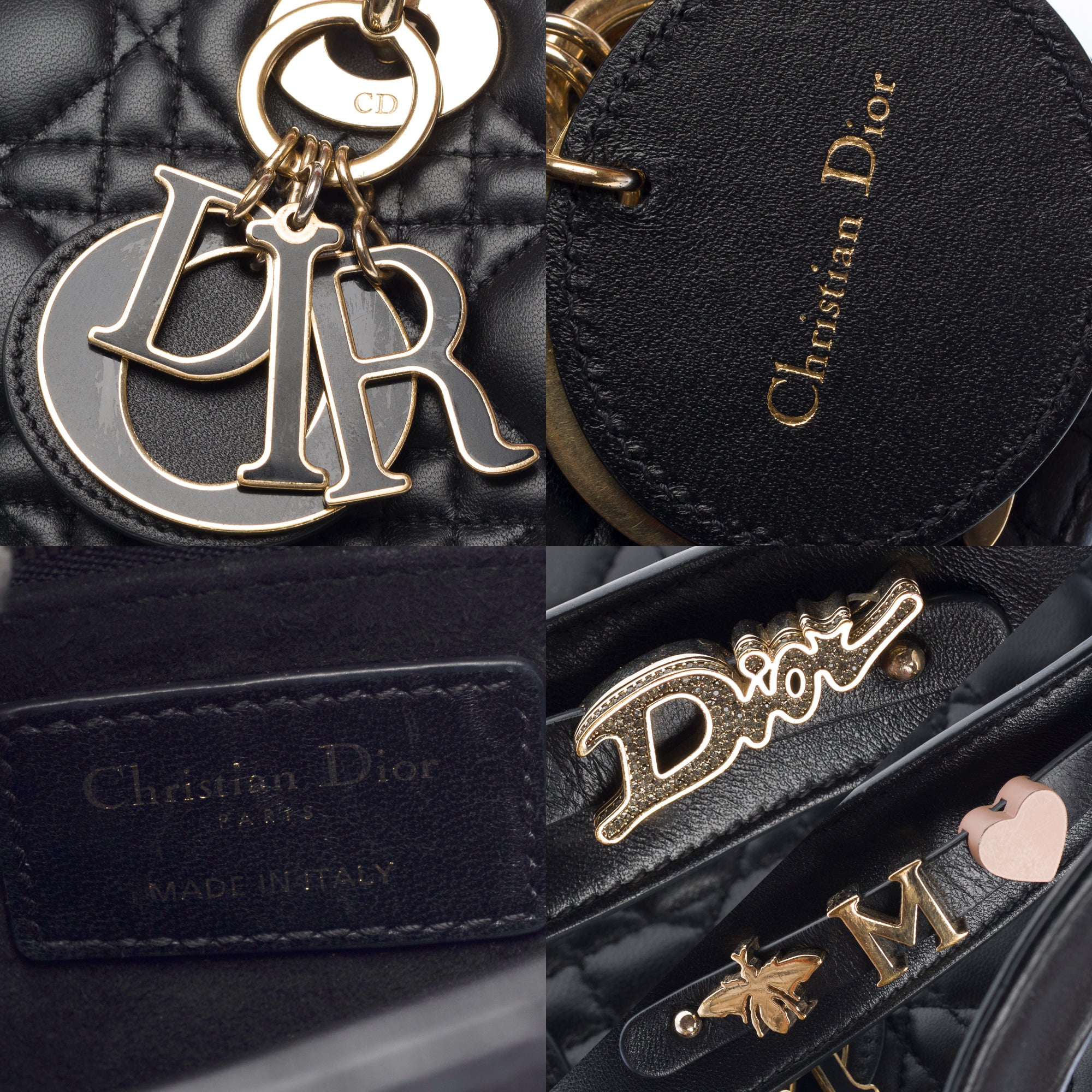 Sac DIOR Lady Dior en Cuir Noir - 103268