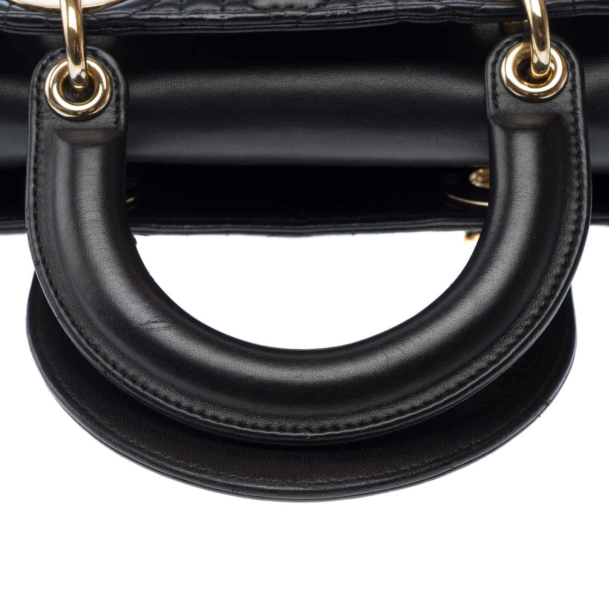 Sac DIOR Lady Dior en Cuir Noir - 103268