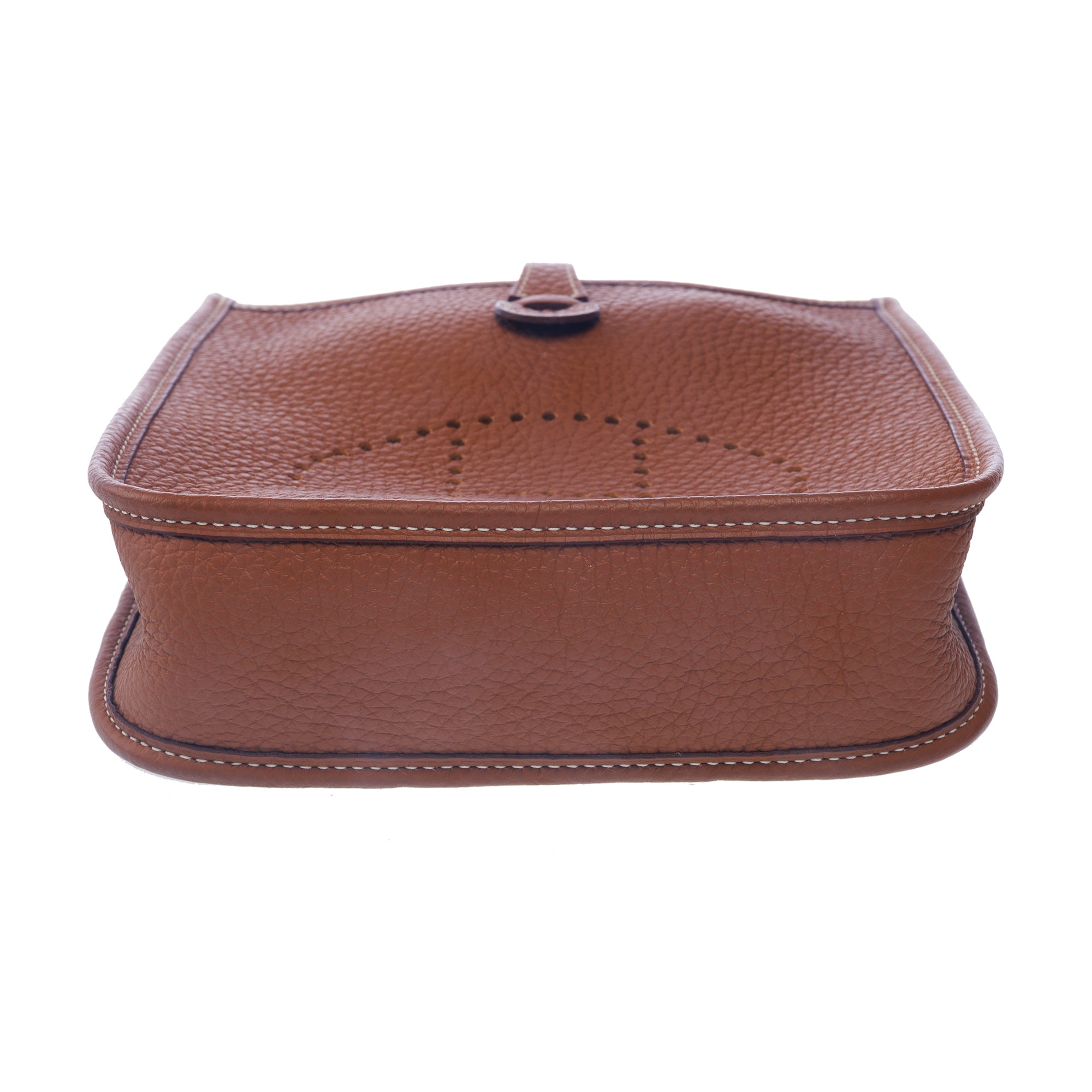 Sac HERMES Mini Evelyne en Cuir Doré - 103279