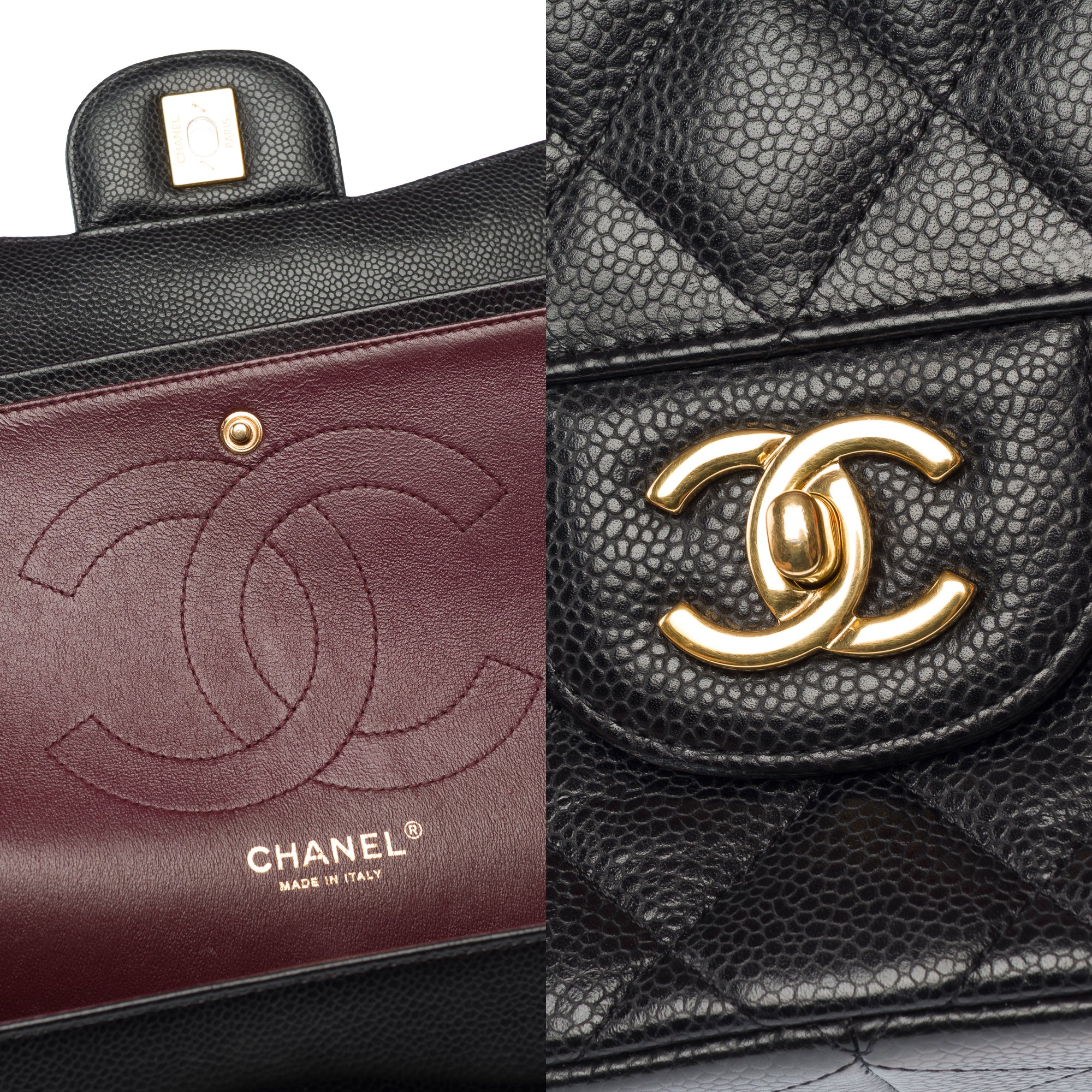 Sac CHANEL Timeless/Classique en Cuir Noir - 103282