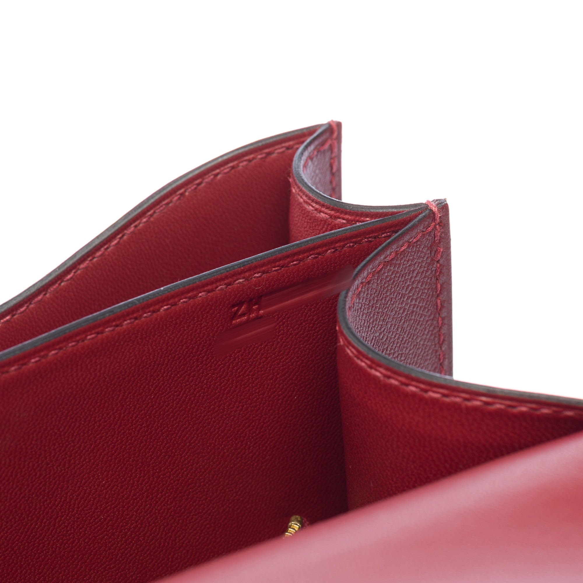 Sac HERMES Constance en Cuir Rouge - 103287