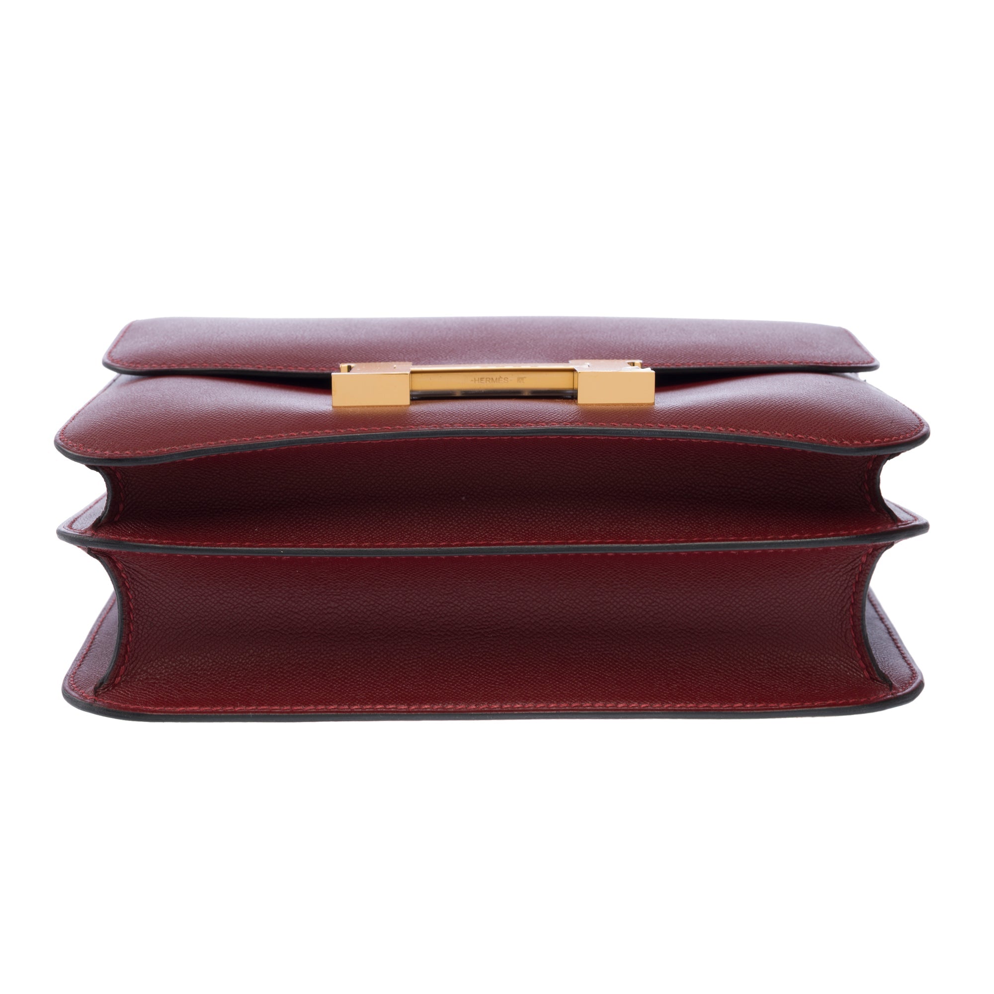 Sac HERMES Constance en Cuir Rouge - 103287