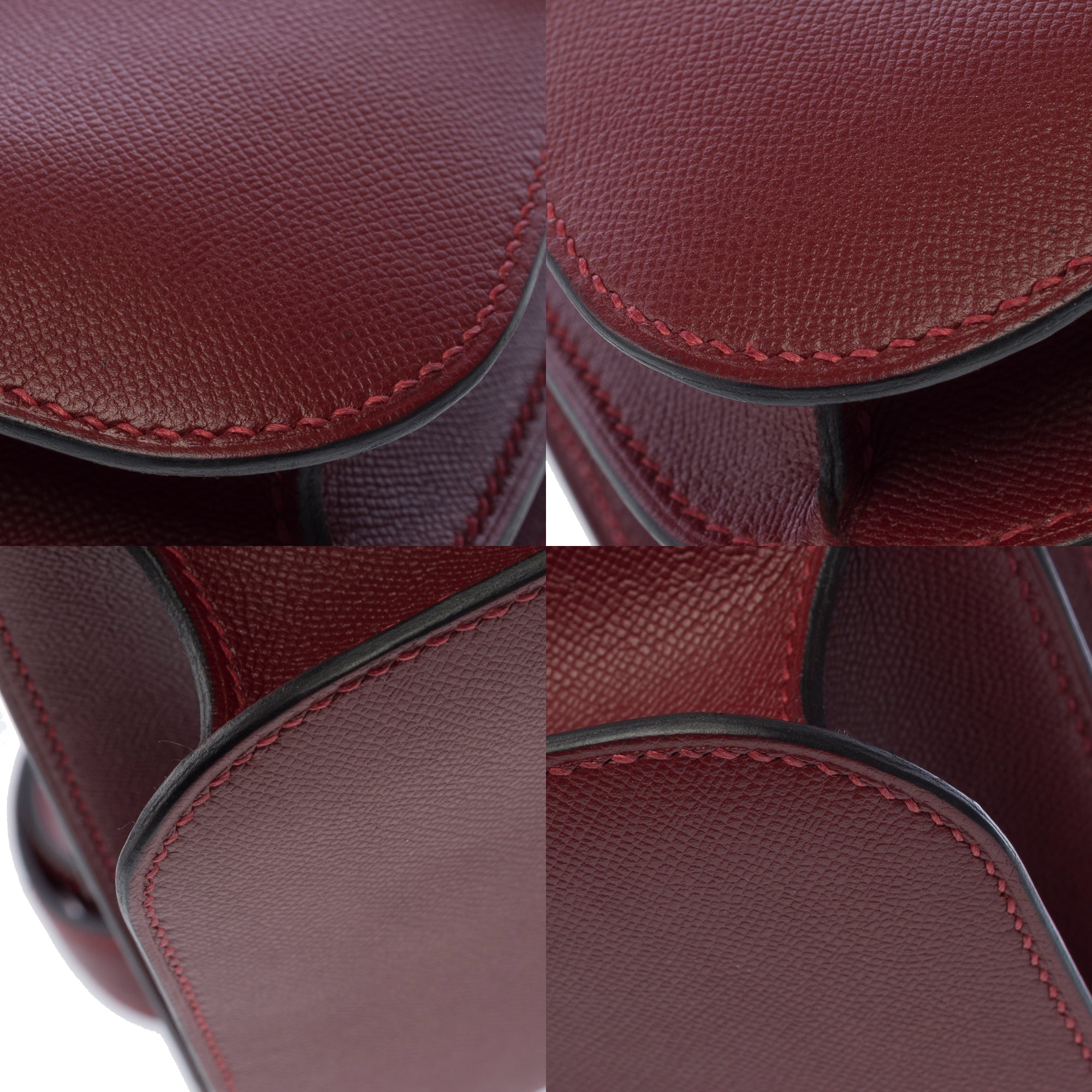 Sac HERMES Constance en Cuir Rouge - 103287