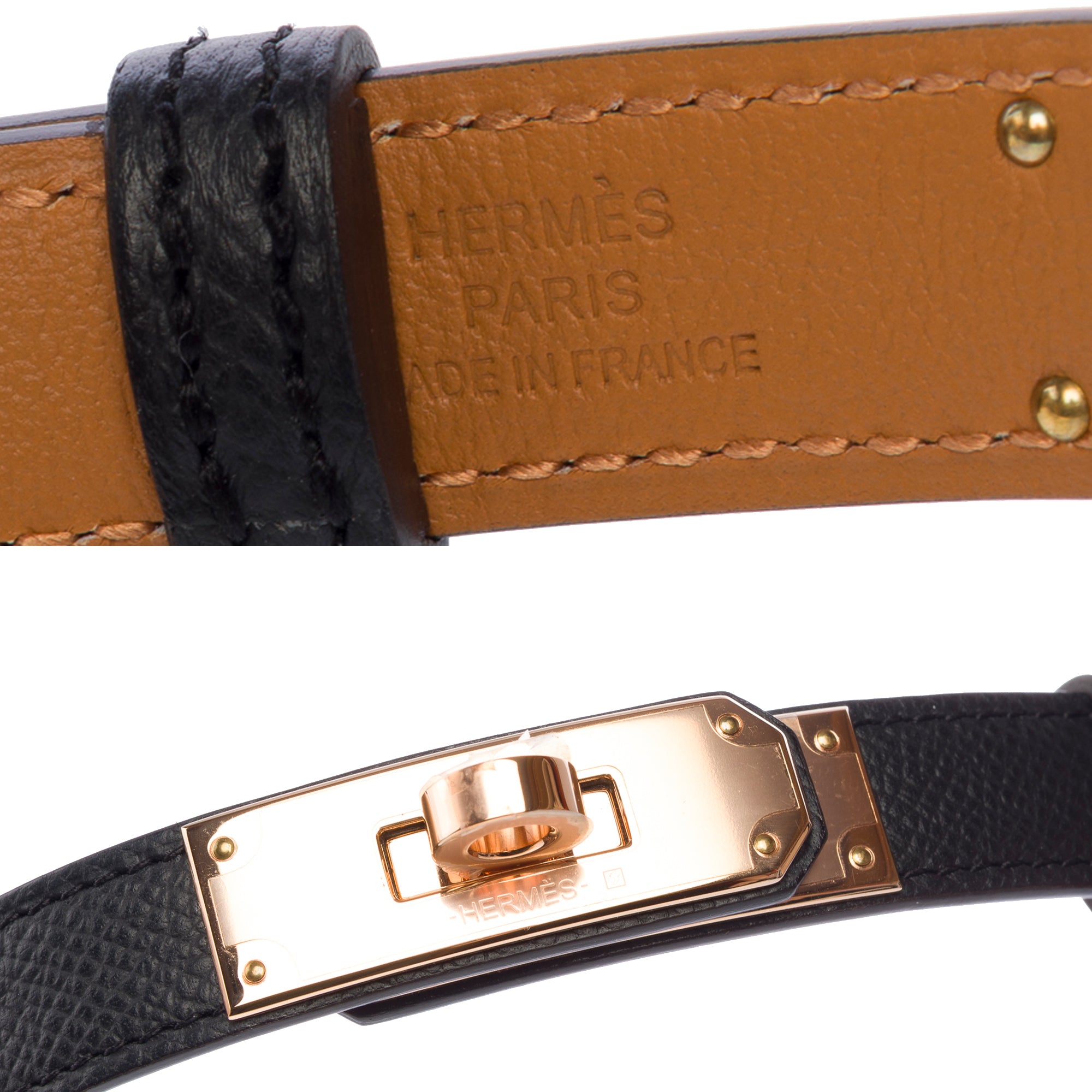 Accessoire HERMES Kelly en Cuir Noir - 103250