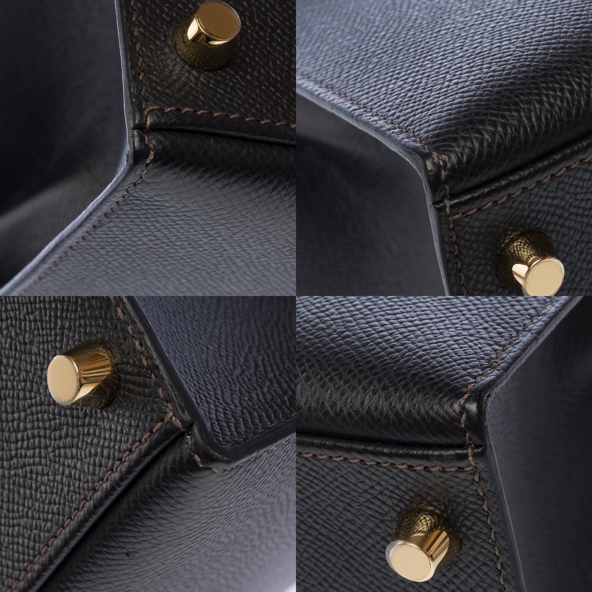 Sac HERMES Kelly 28 en Cuir Noir - 103297