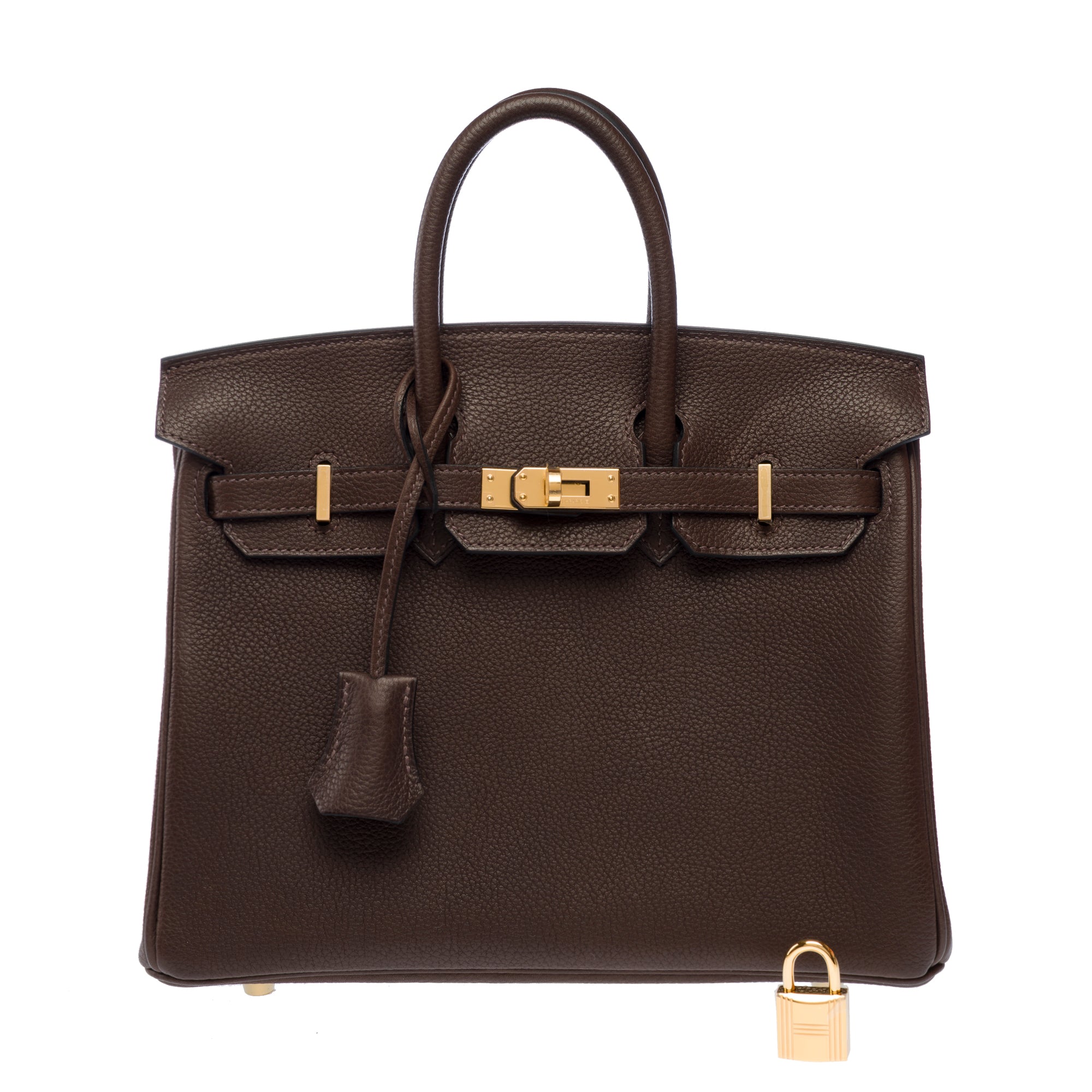 Sac HERMES Birkin 25 en Cuir Marron - 103288