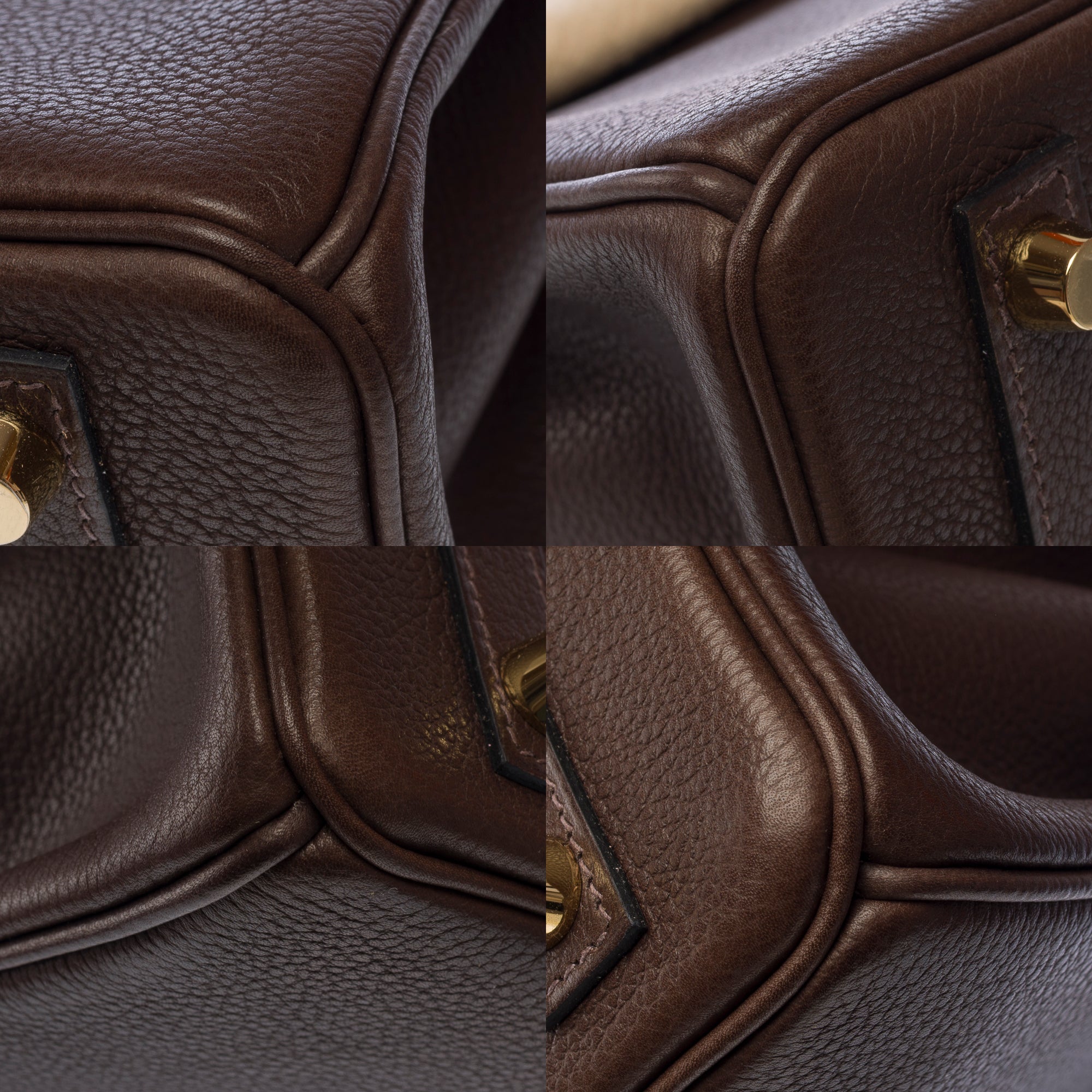 Sac HERMES Birkin 25 en Cuir Marron - 103288