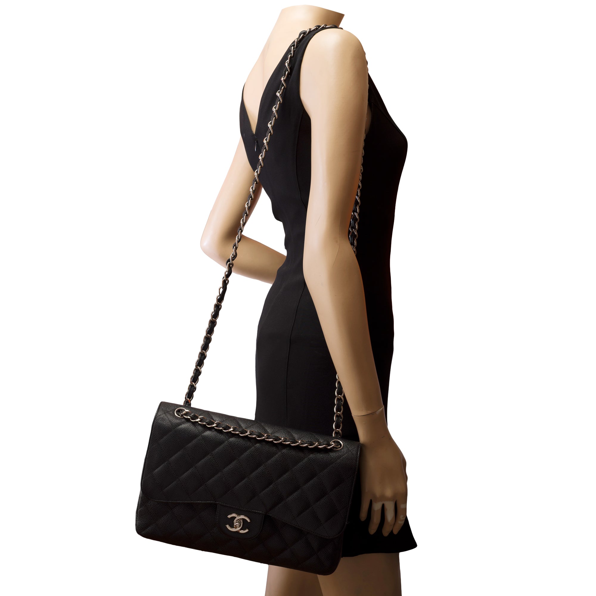 Sac CHANEL Timeless/Classique en Cuir Noir - 103283