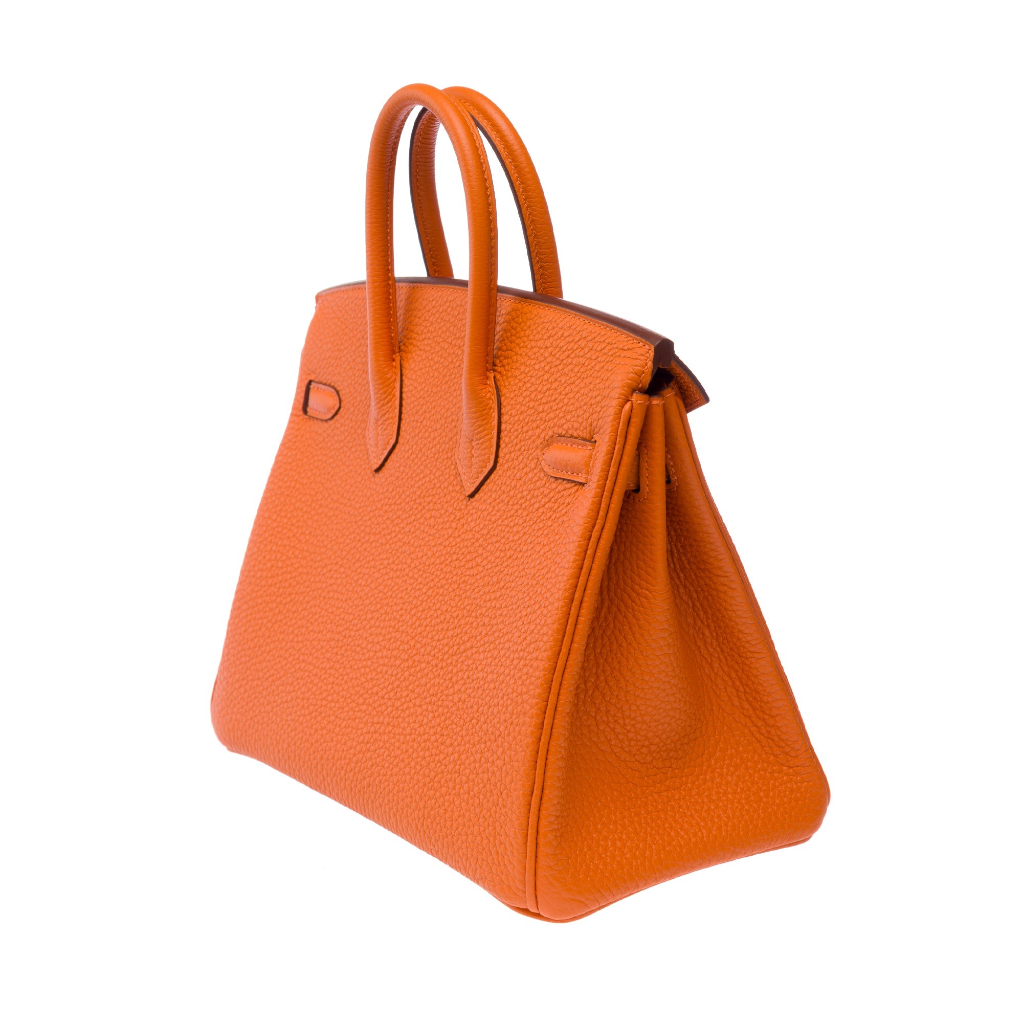 Sac HERMES Birkin 25 en Cuir Orange - 103286