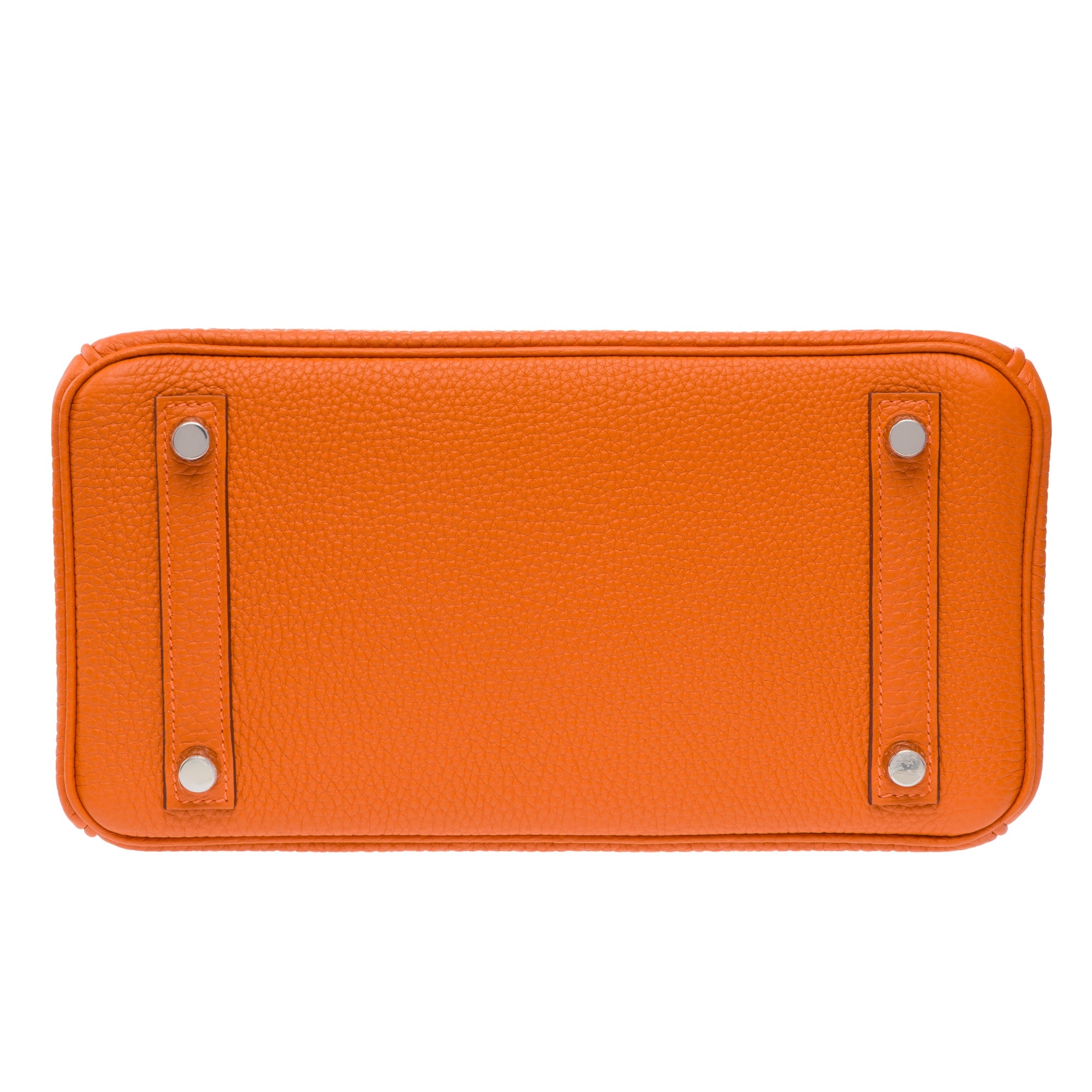 Sac HERMES Birkin 25 en Cuir Orange - 103286