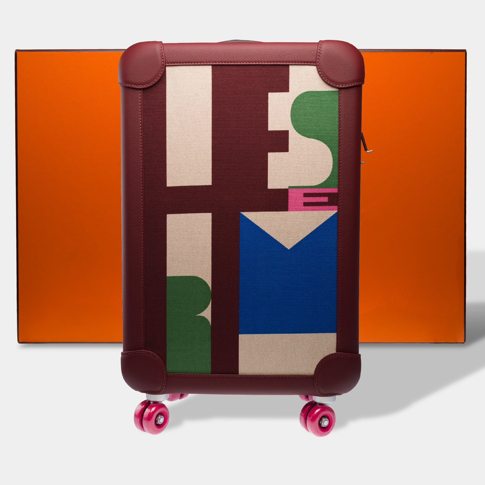 Sac HERMES en Cuir Bordeaux - 103289