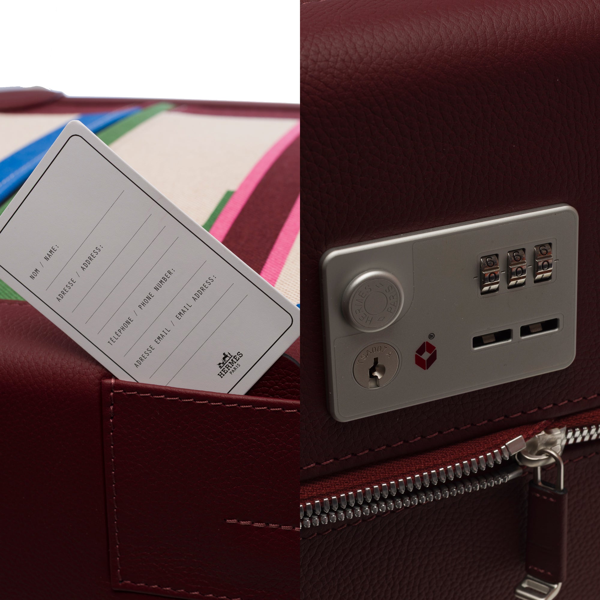 Sac HERMES en Cuir Bordeaux - 103289