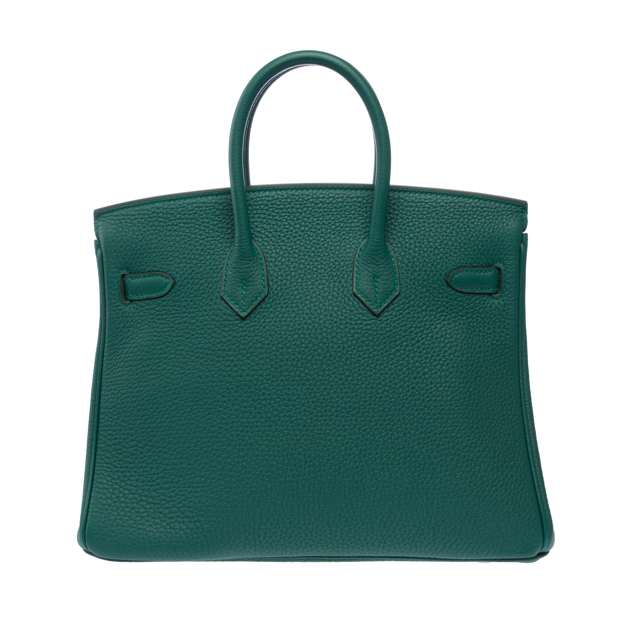 Sac HERMES Birkin 25 en Cuir Vert - 103291