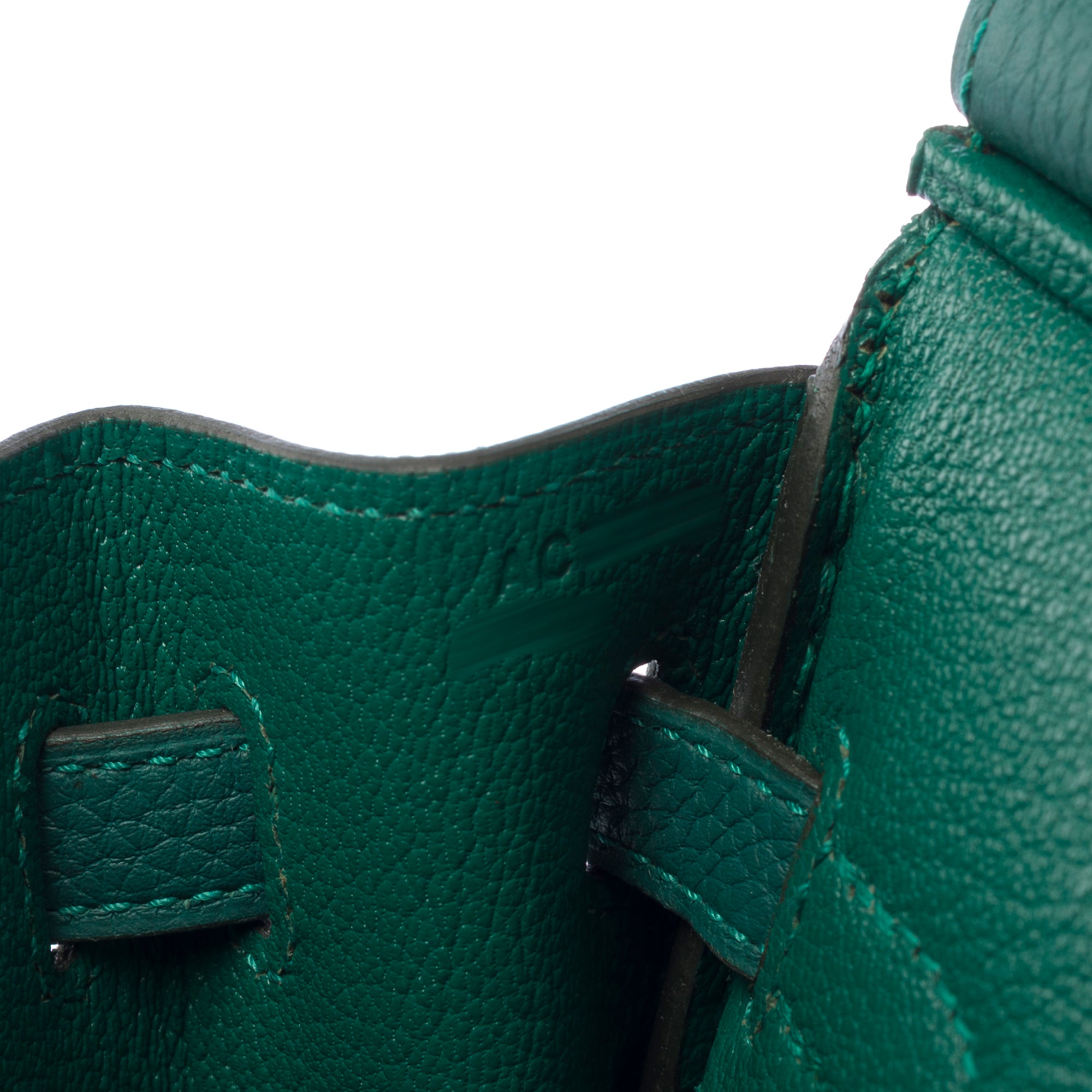 Sac HERMES Birkin 25 en Cuir Vert - 103291