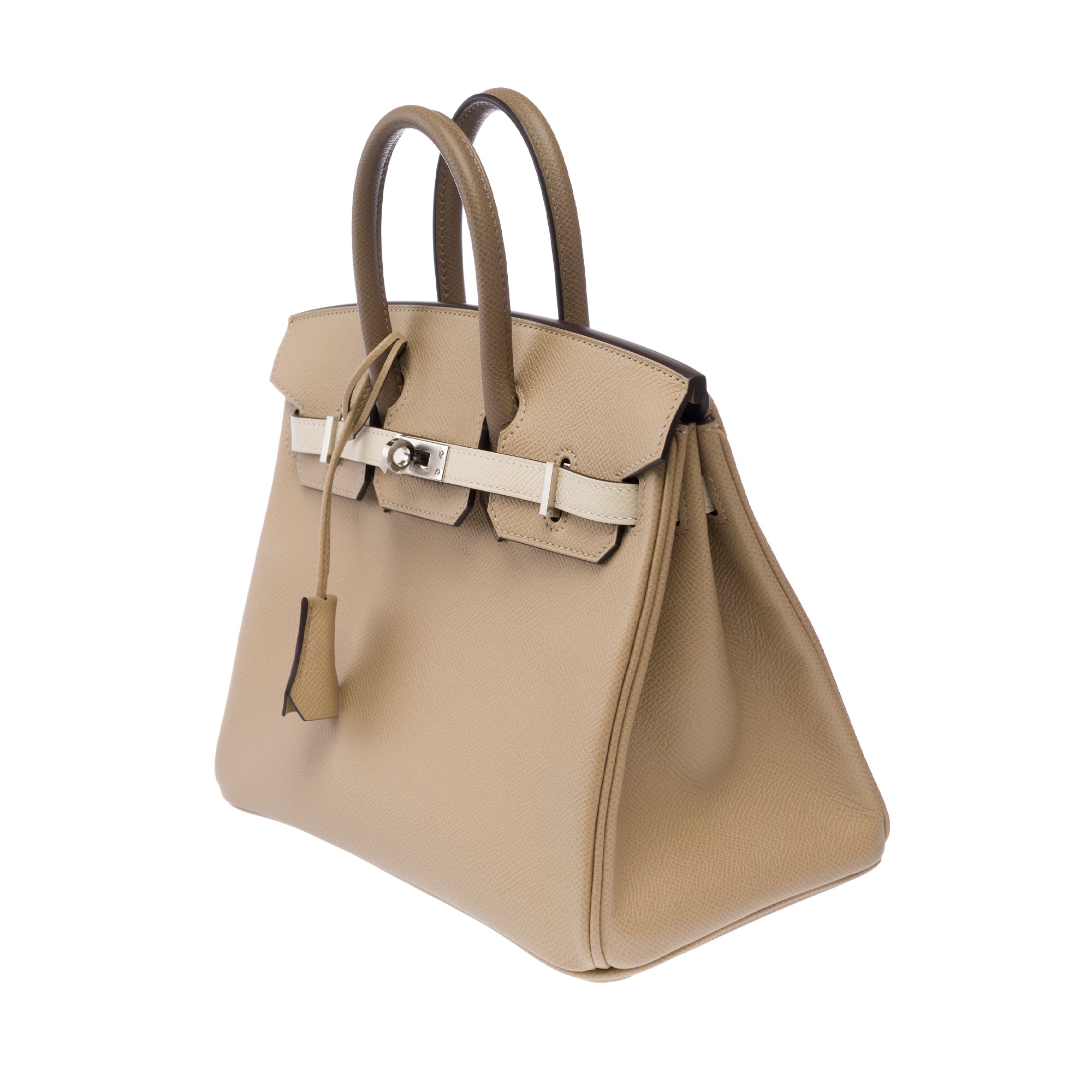Sac HERMES Birkin 25 en Cuir Beige - 103295