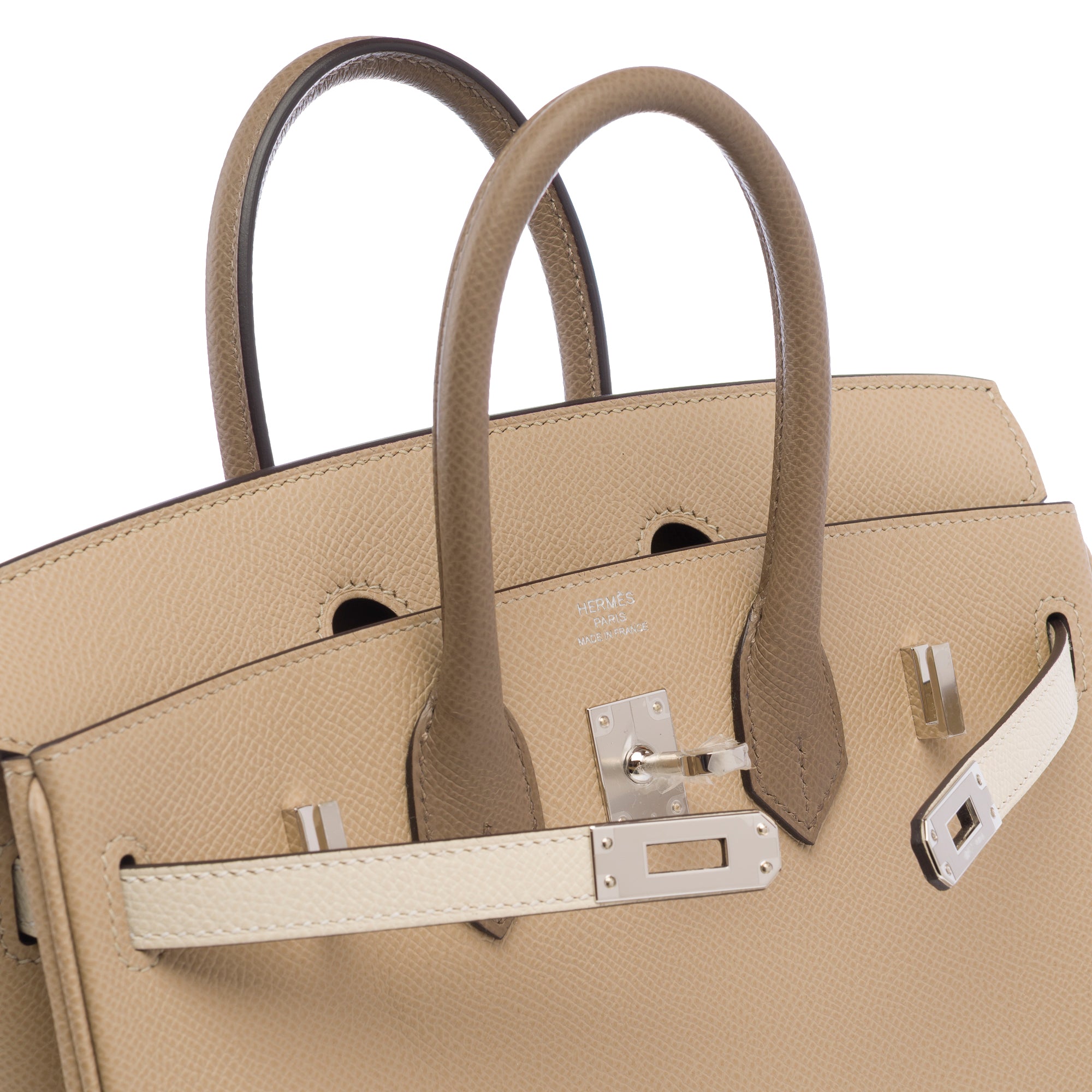 Sac HERMES Birkin 25 en Cuir Beige - 103295