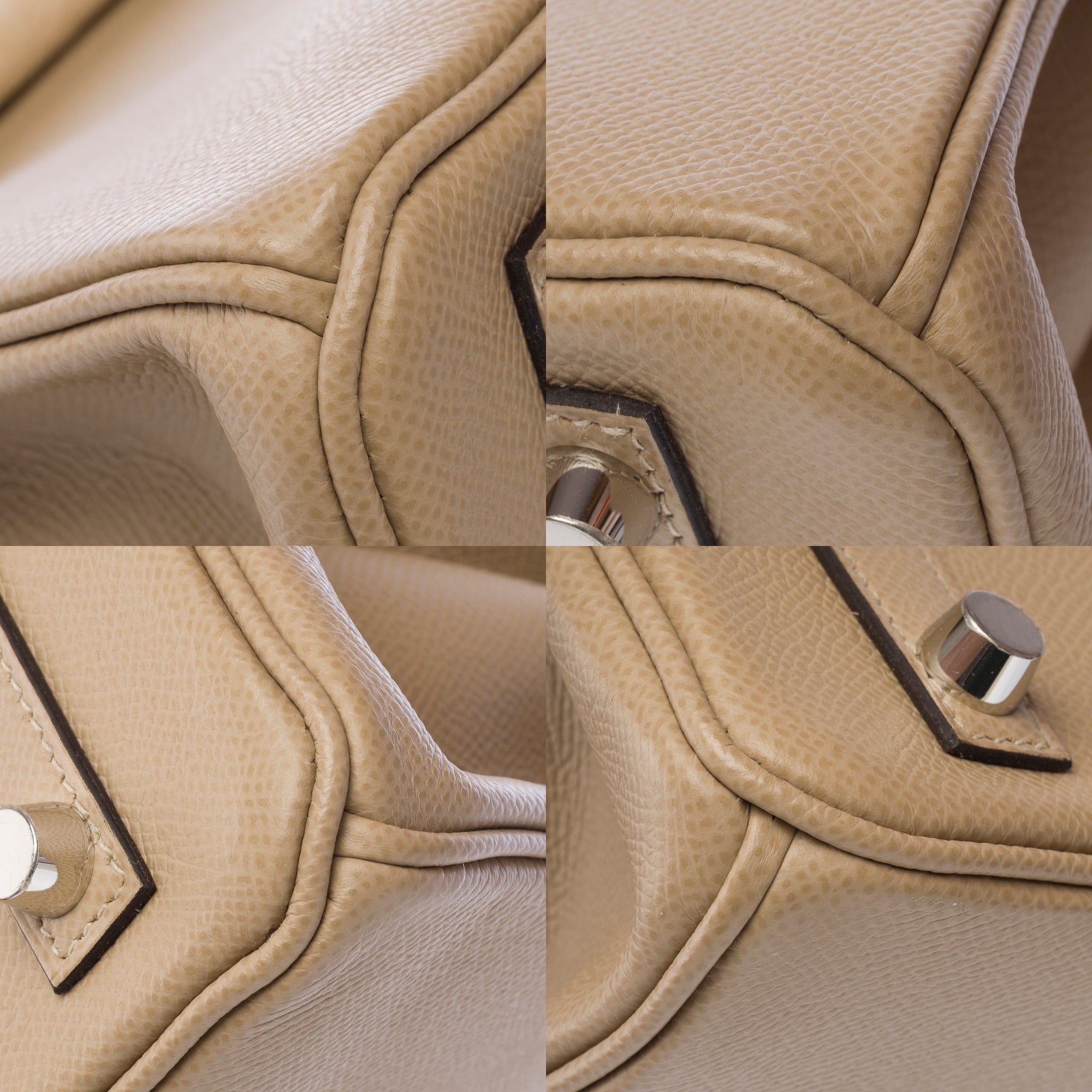 Sac HERMES Birkin 25 en Cuir Beige - 103295