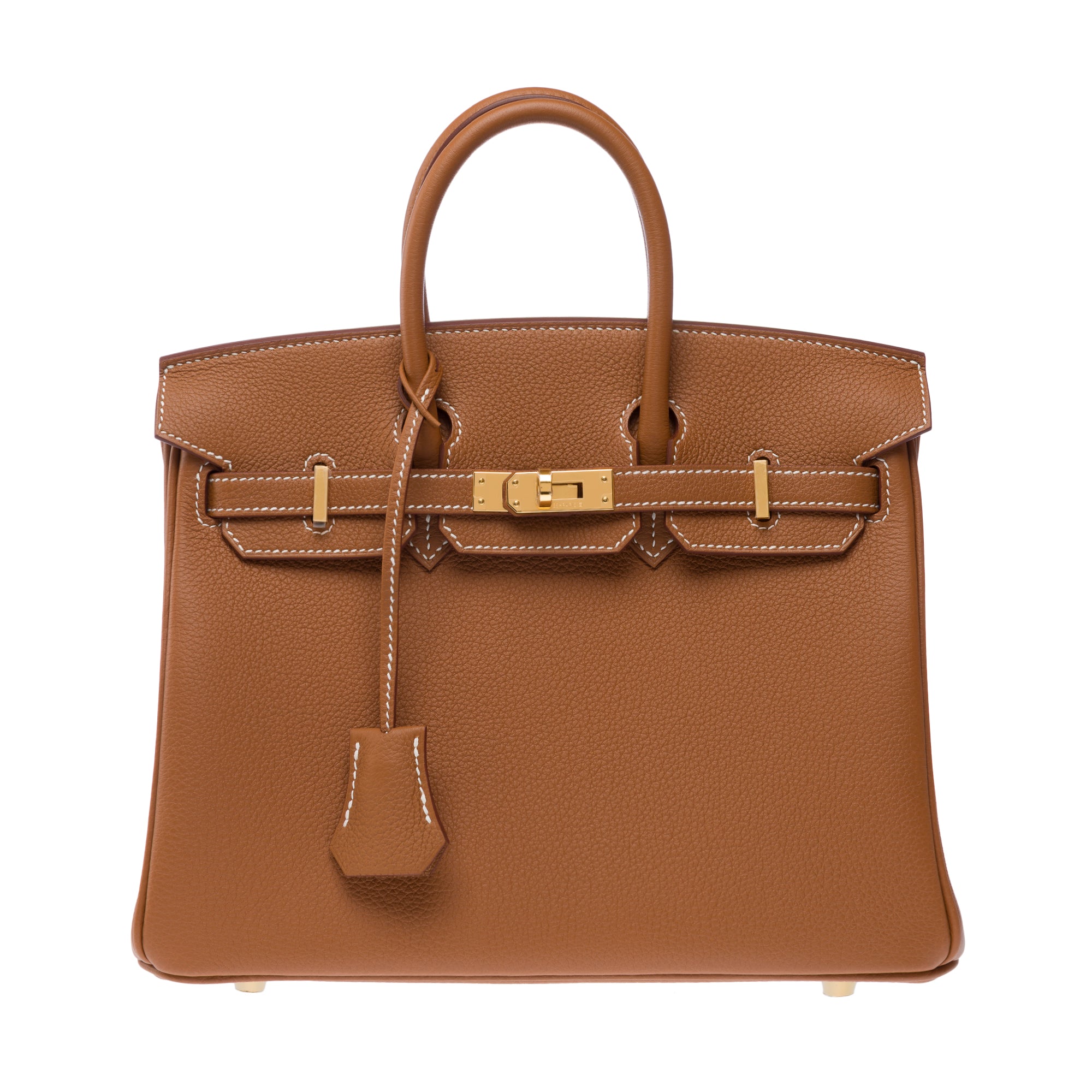 Sac HERMES Birkin 25 en Cuir Doré - 103305