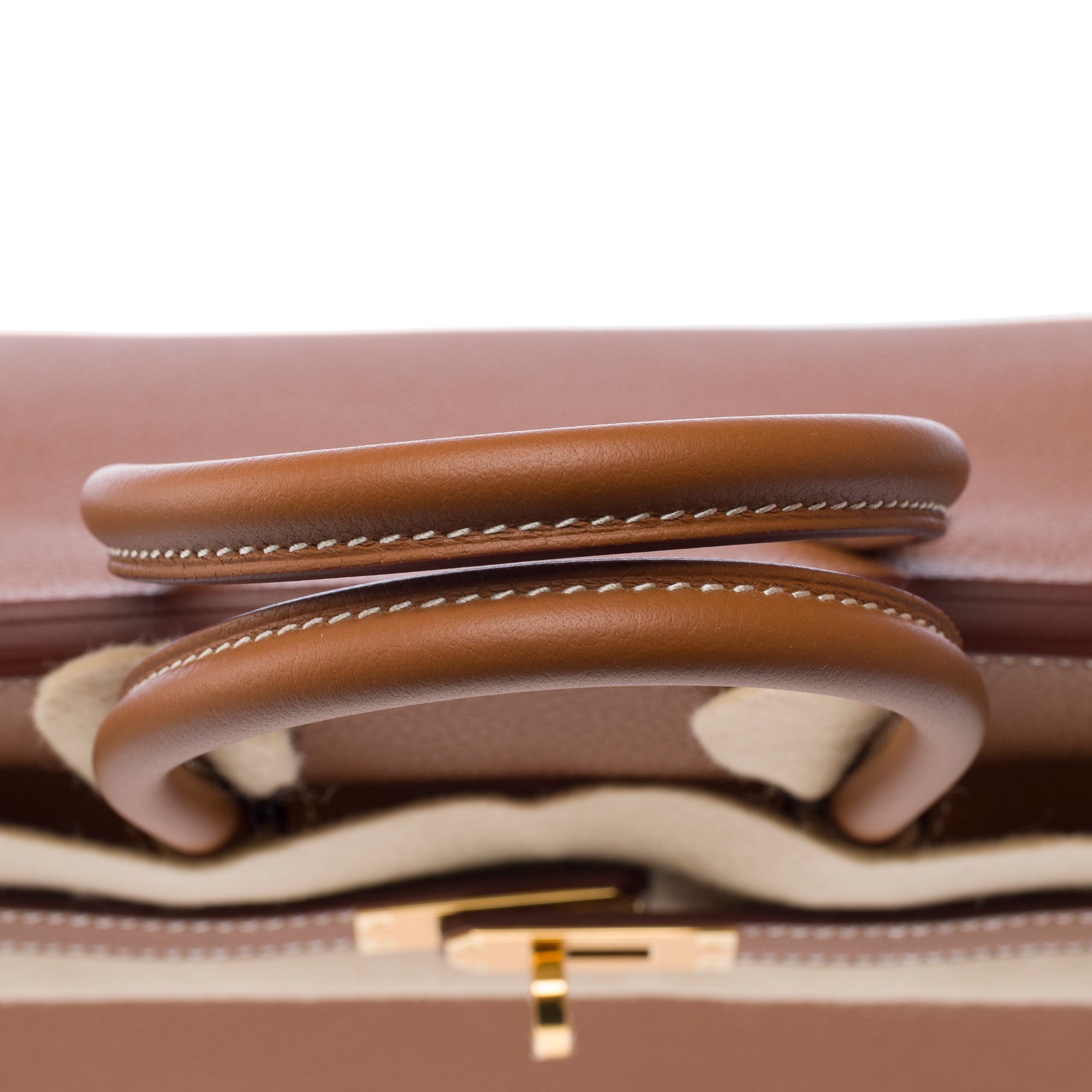 Sac HERMES Birkin 25 en Cuir Doré - 103305