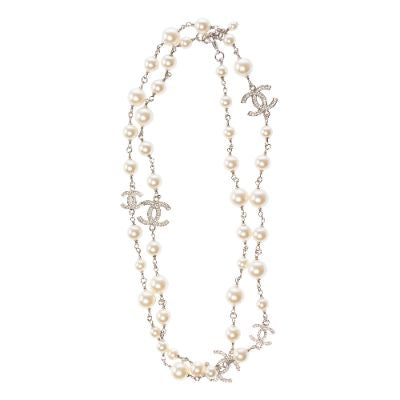 Bijoux CHANEL CC en Perle Blanc - 103171