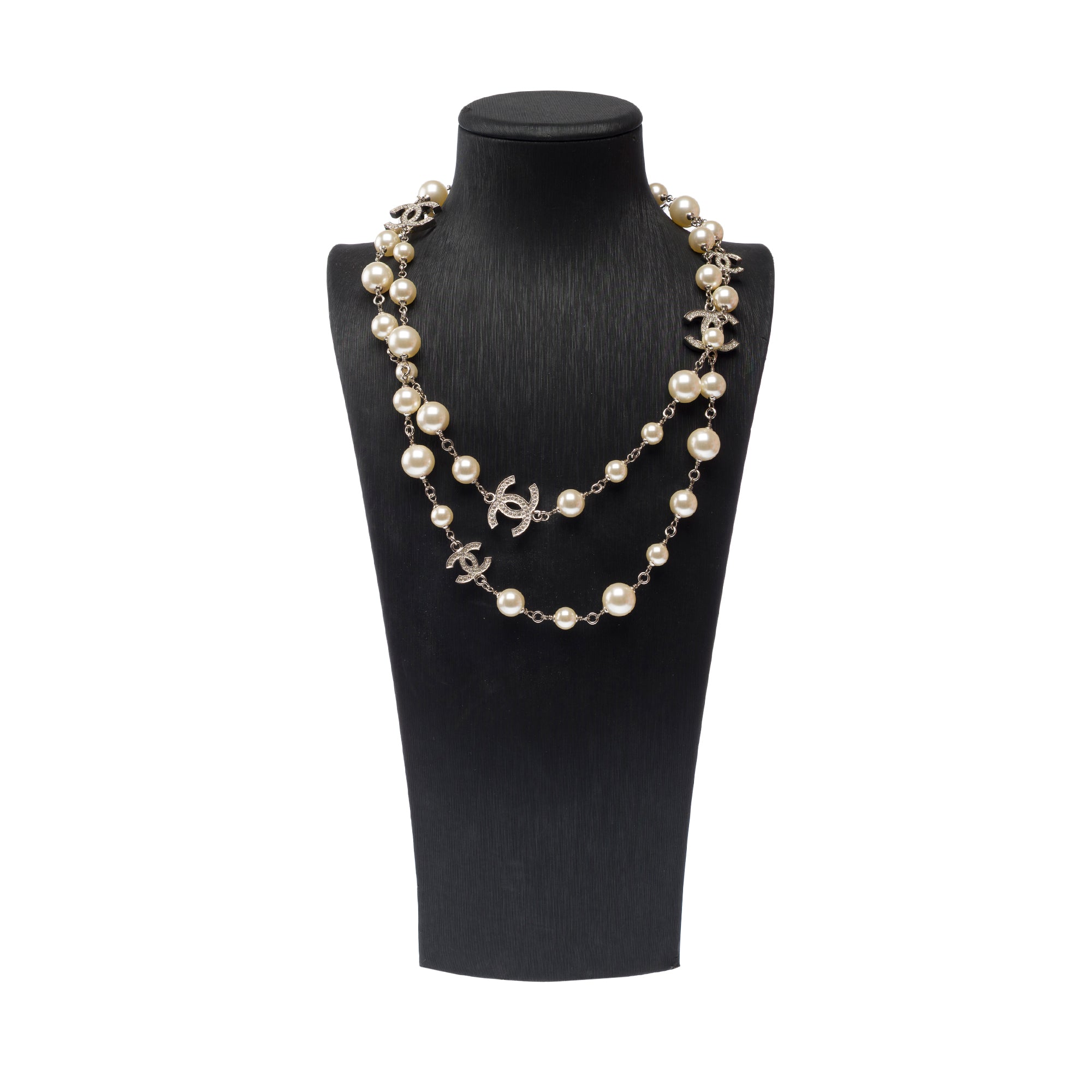 Bijoux CHANEL CC en Perle Blanc - 103172