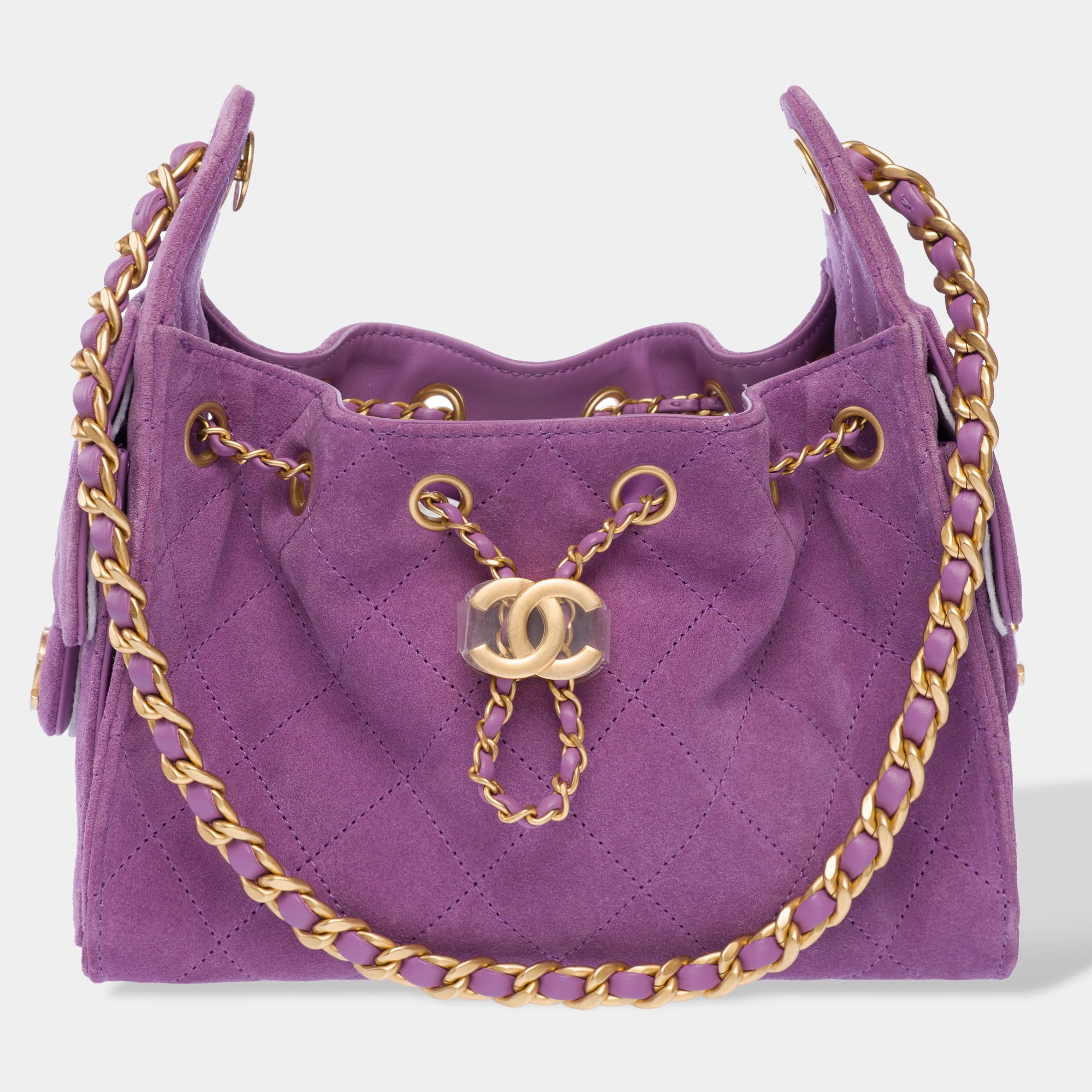 Sac CHANEL en Suède Violet - 103294