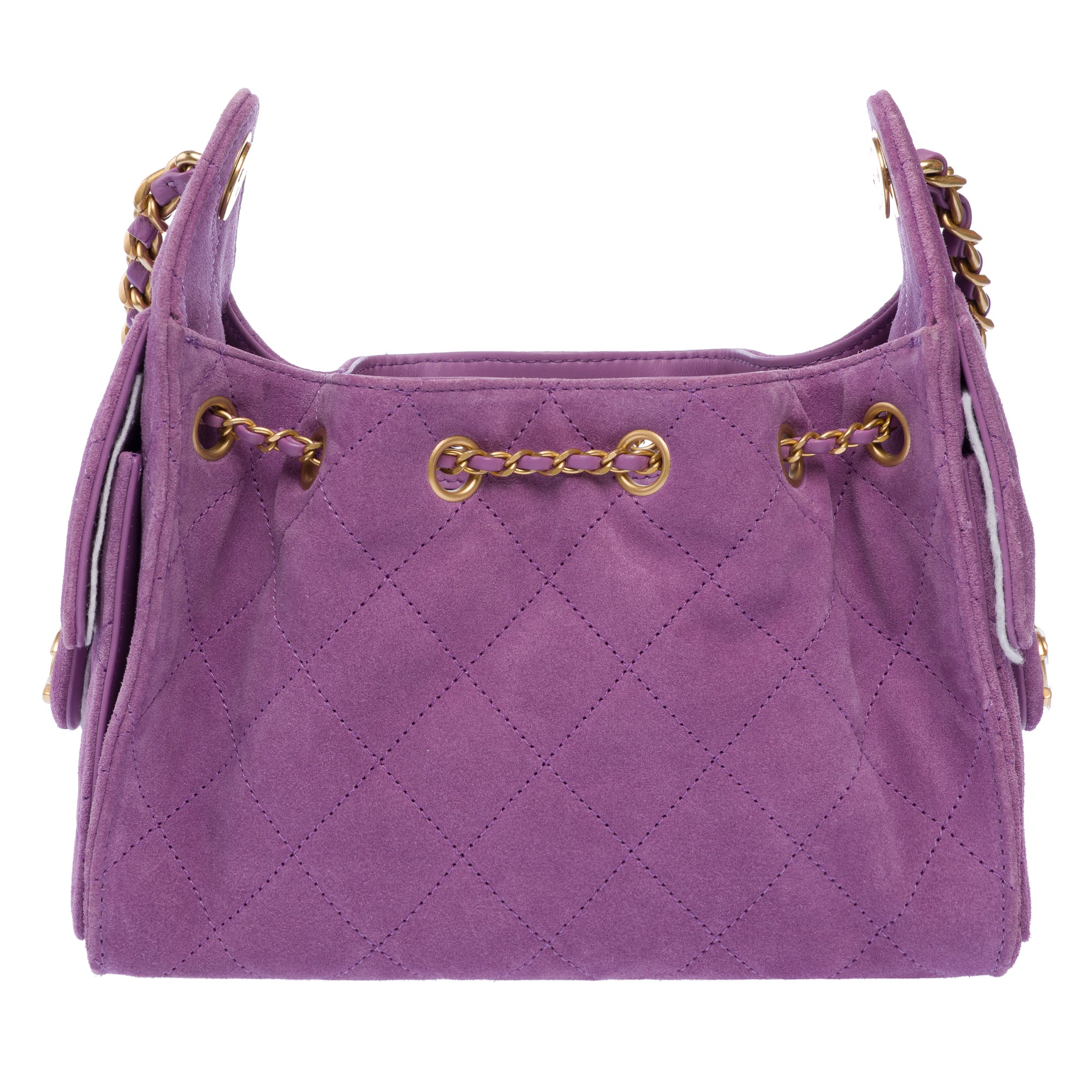 Sac CHANEL en Suède Violet - 103294