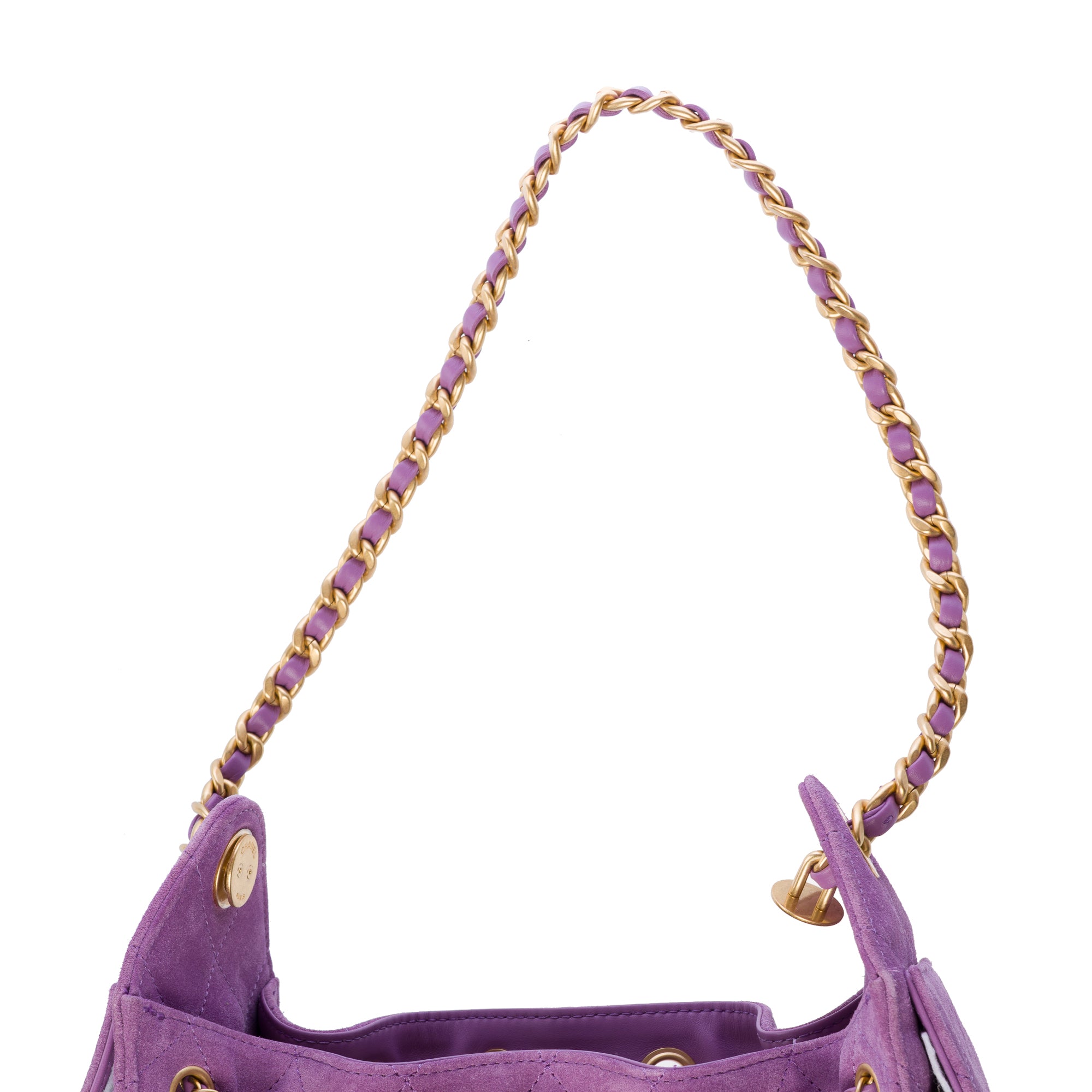 Sac CHANEL en Suède Violet - 103294