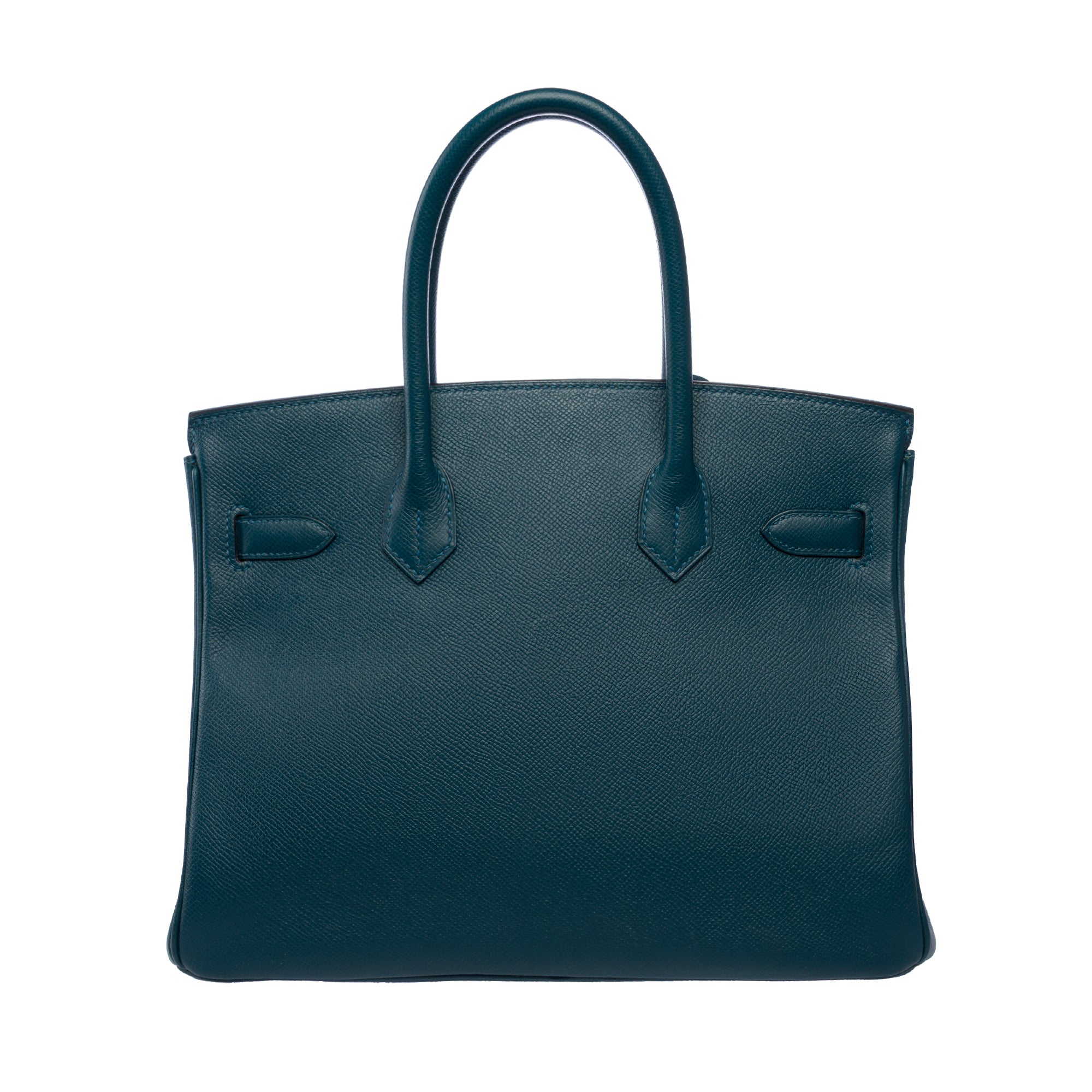Sac HERMES Birkin 30 en Cuir Bleu - 103296