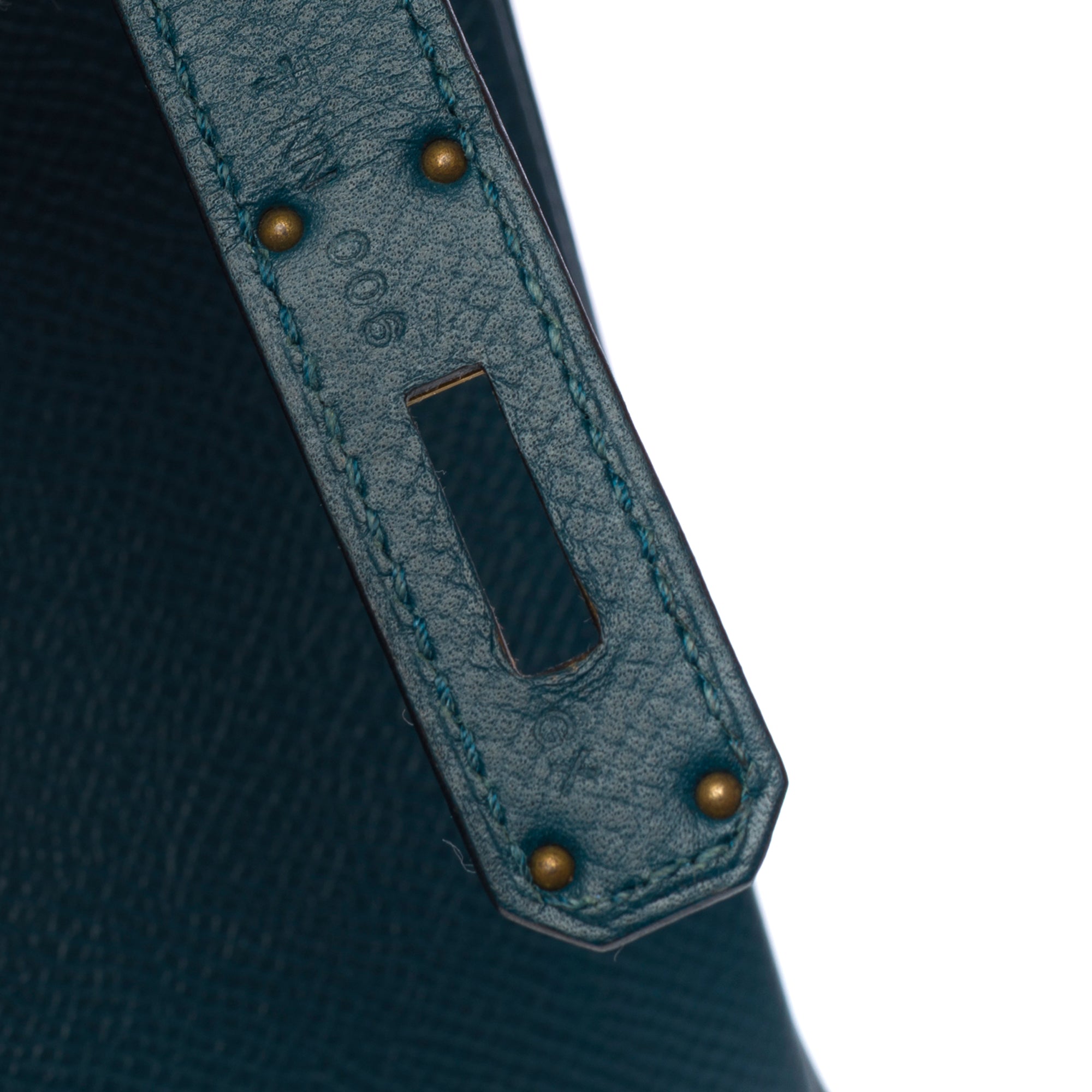 Sac HERMES Birkin 30 en Cuir Bleu - 103296