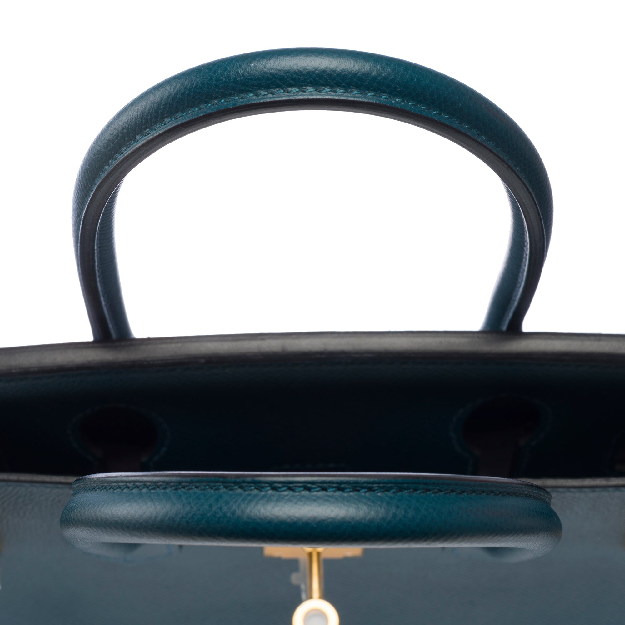 Sac HERMES Birkin 30 en Cuir Bleu - 103296
