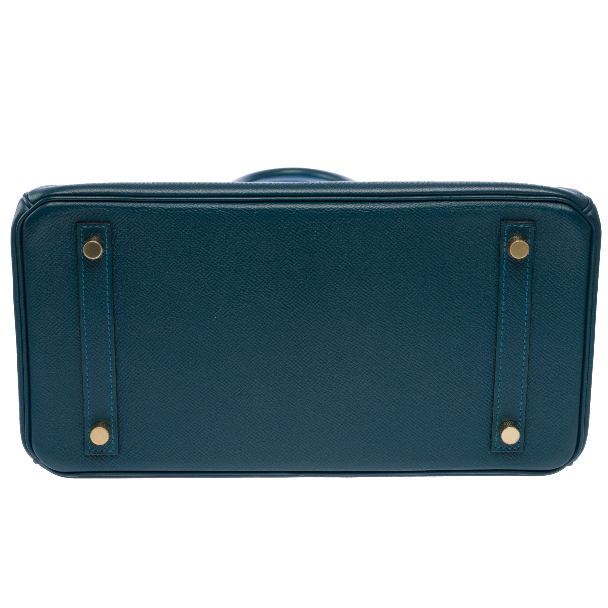 Sac HERMES Birkin 30 en Cuir Bleu - 103296