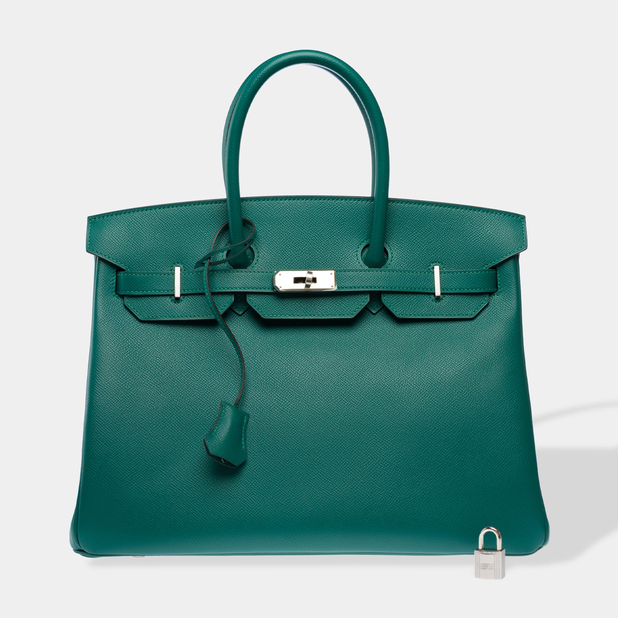 Sac HERMES Birkin 35 en Cuir Vert - 103298
