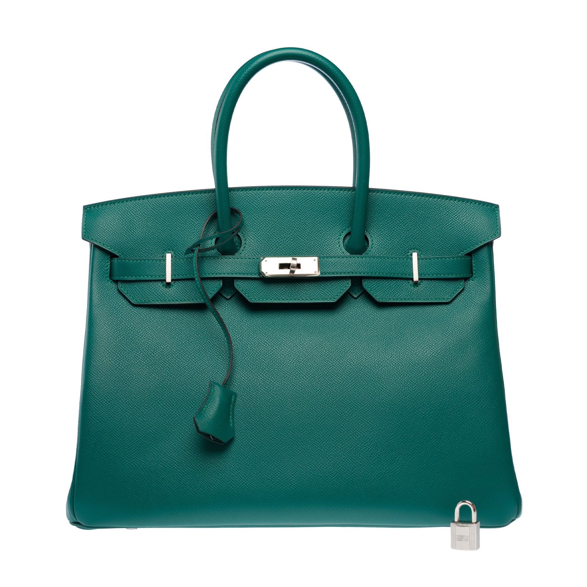 Sac HERMES Birkin 35 en Cuir Vert - 103298