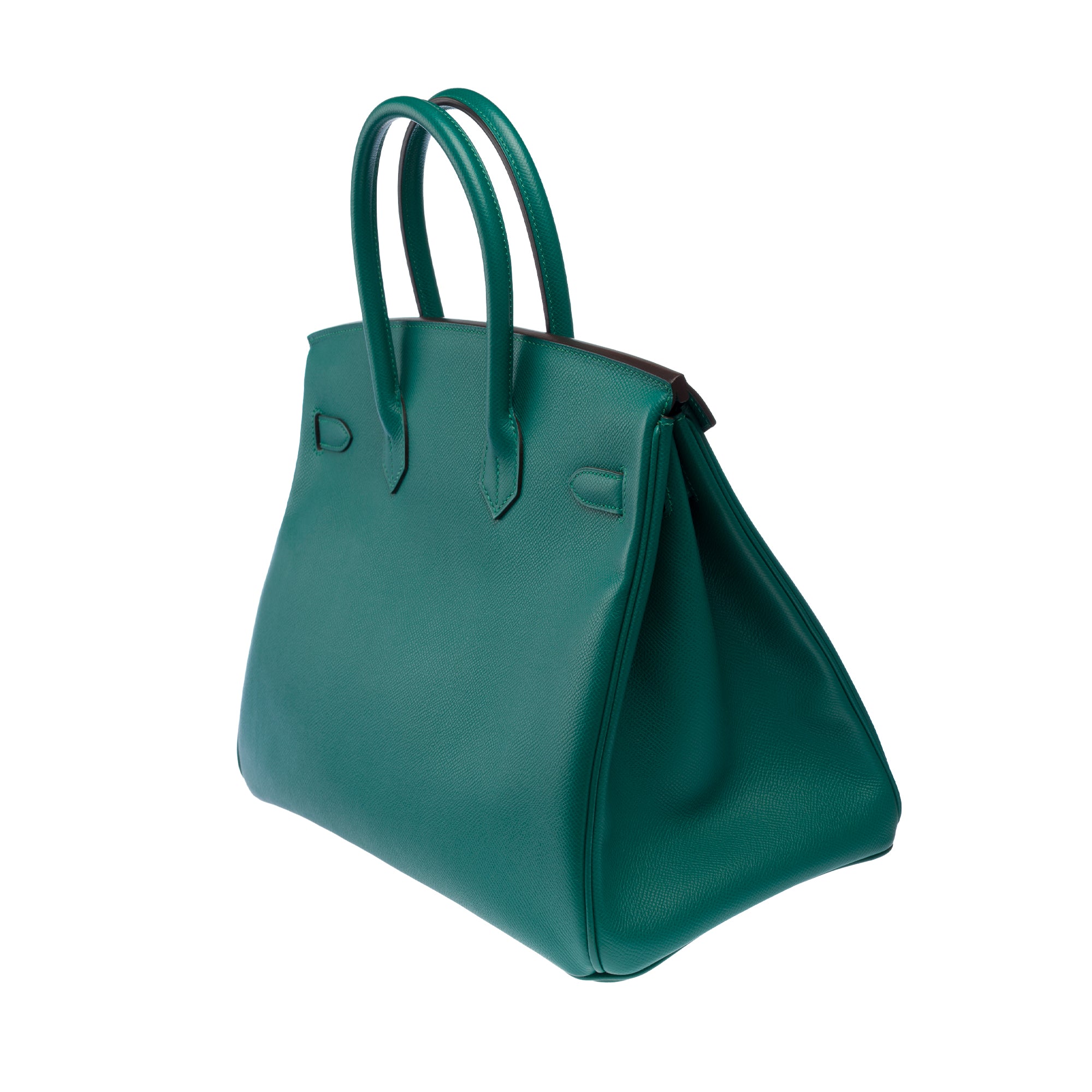 Sac HERMES Birkin 35 en Cuir Vert - 103298