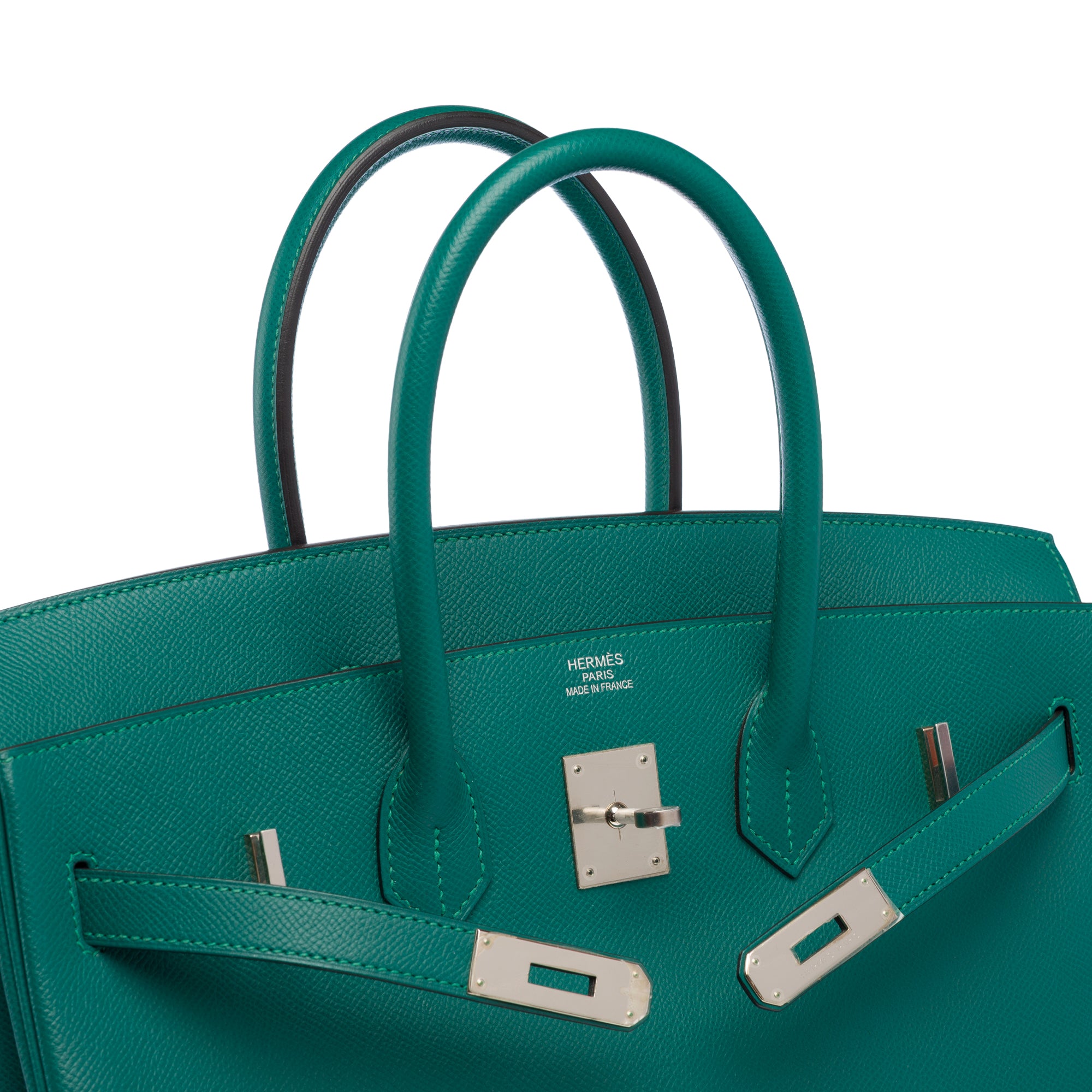 Sac HERMES Birkin 35 en Cuir Vert - 103298