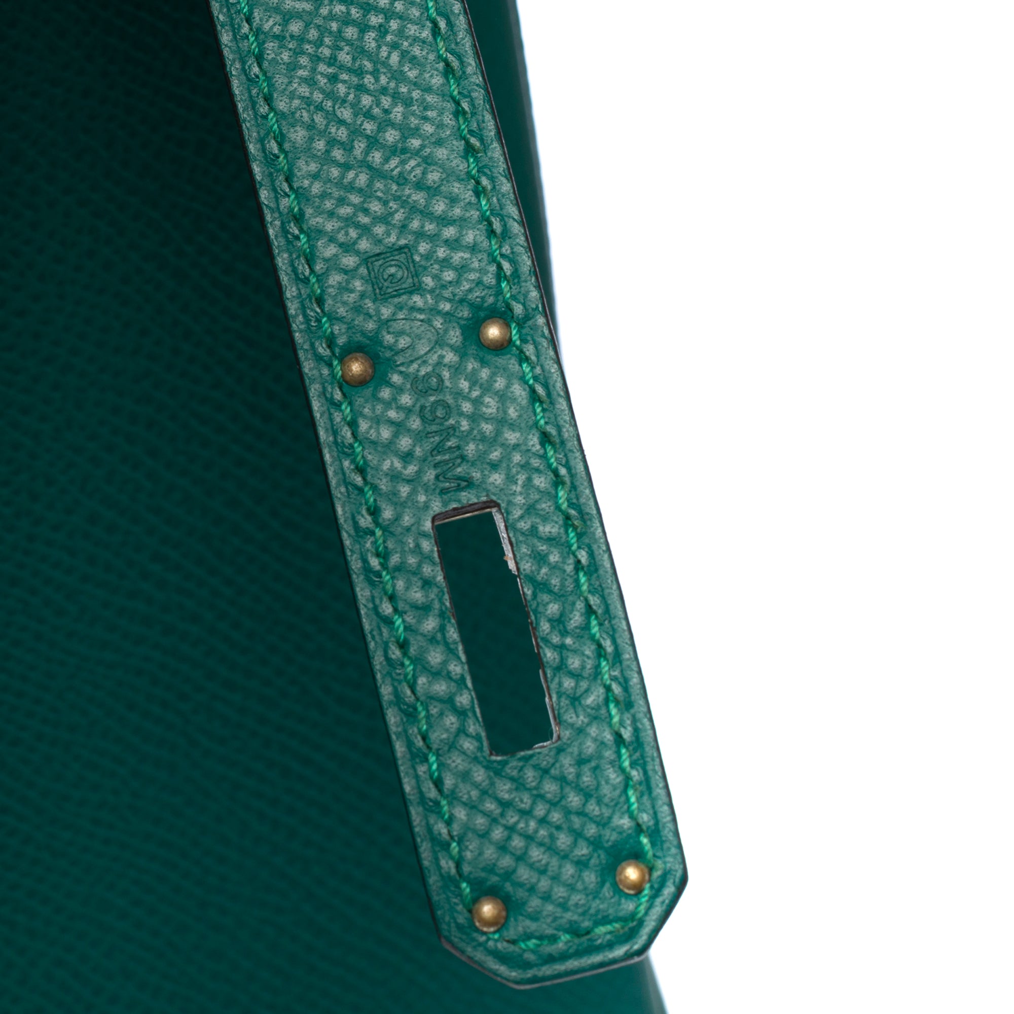 Sac HERMES Birkin 35 en Cuir Vert - 103298