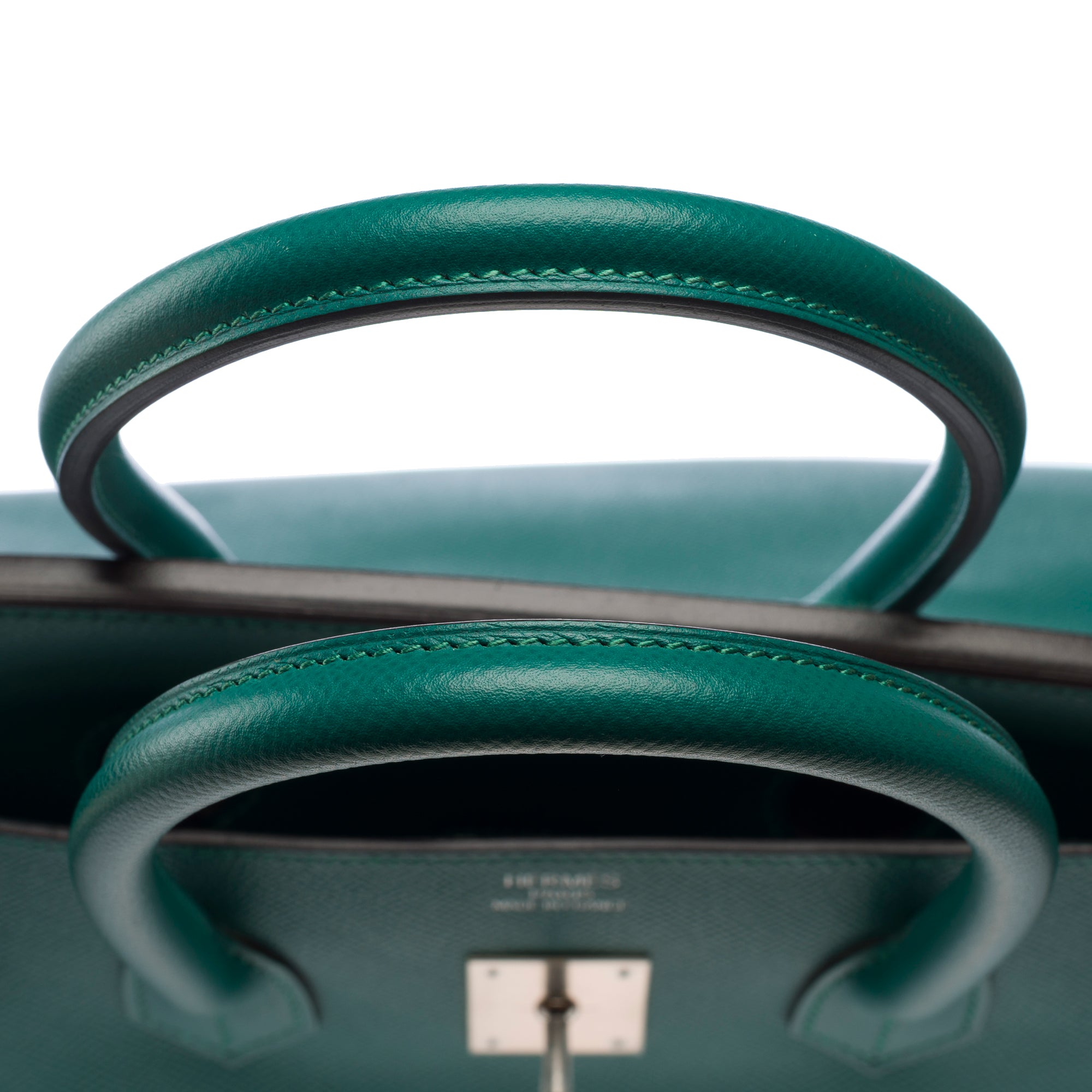 Sac HERMES Birkin 35 en Cuir Vert - 103298