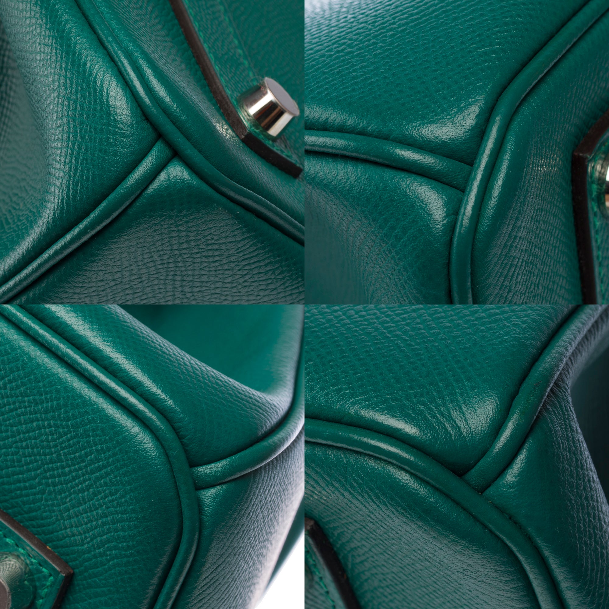 Sac HERMES Birkin 35 en Cuir Vert - 103298