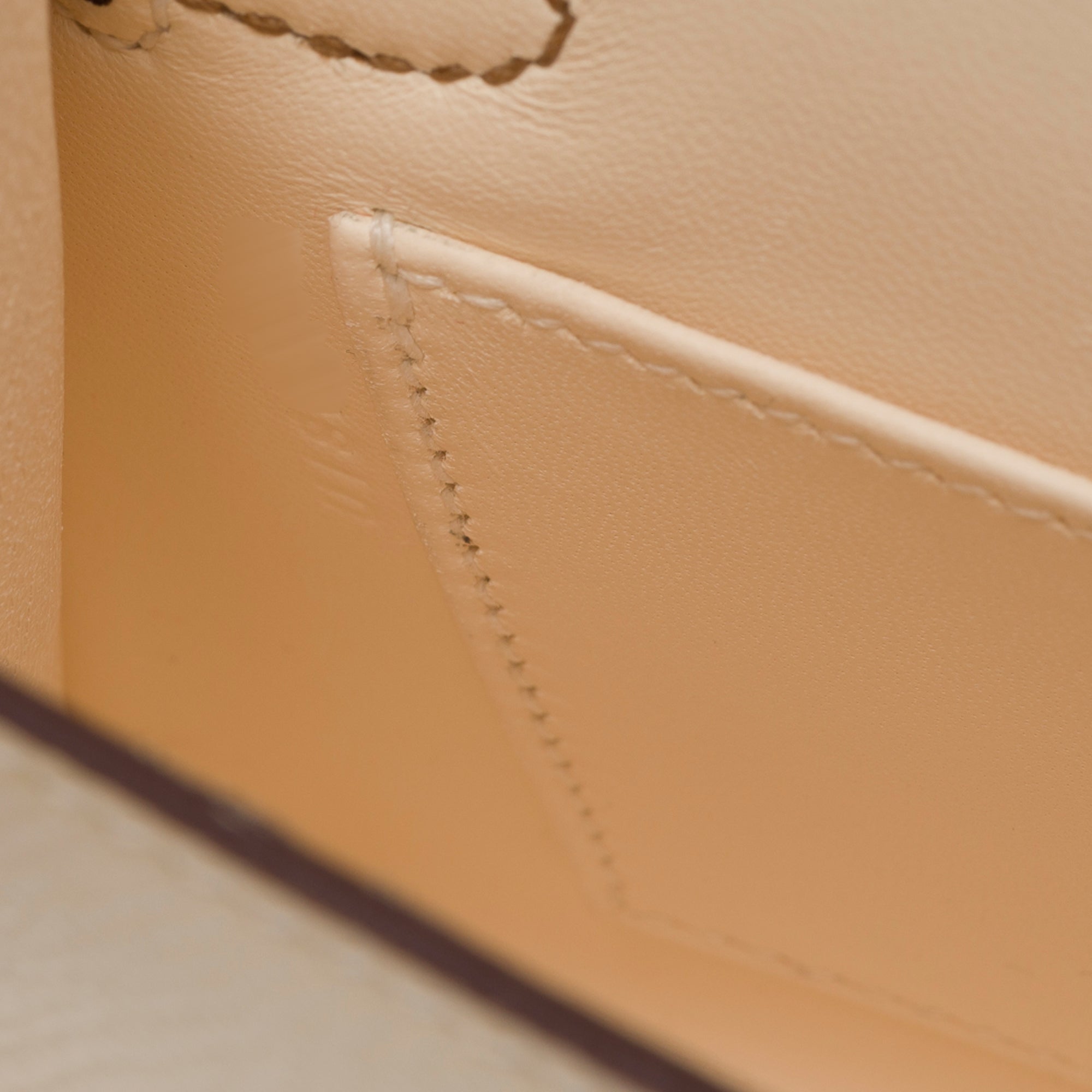 Sac HERMES Kelly Mini en Cuir Beige - 103281