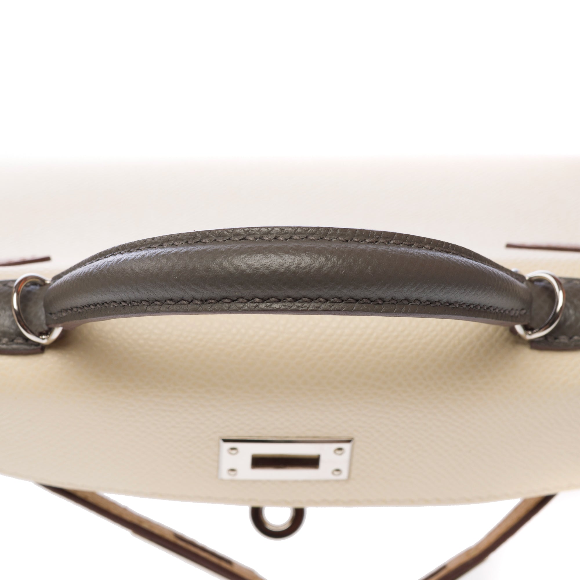 Sac HERMES Kelly Mini en Cuir Beige - 103281