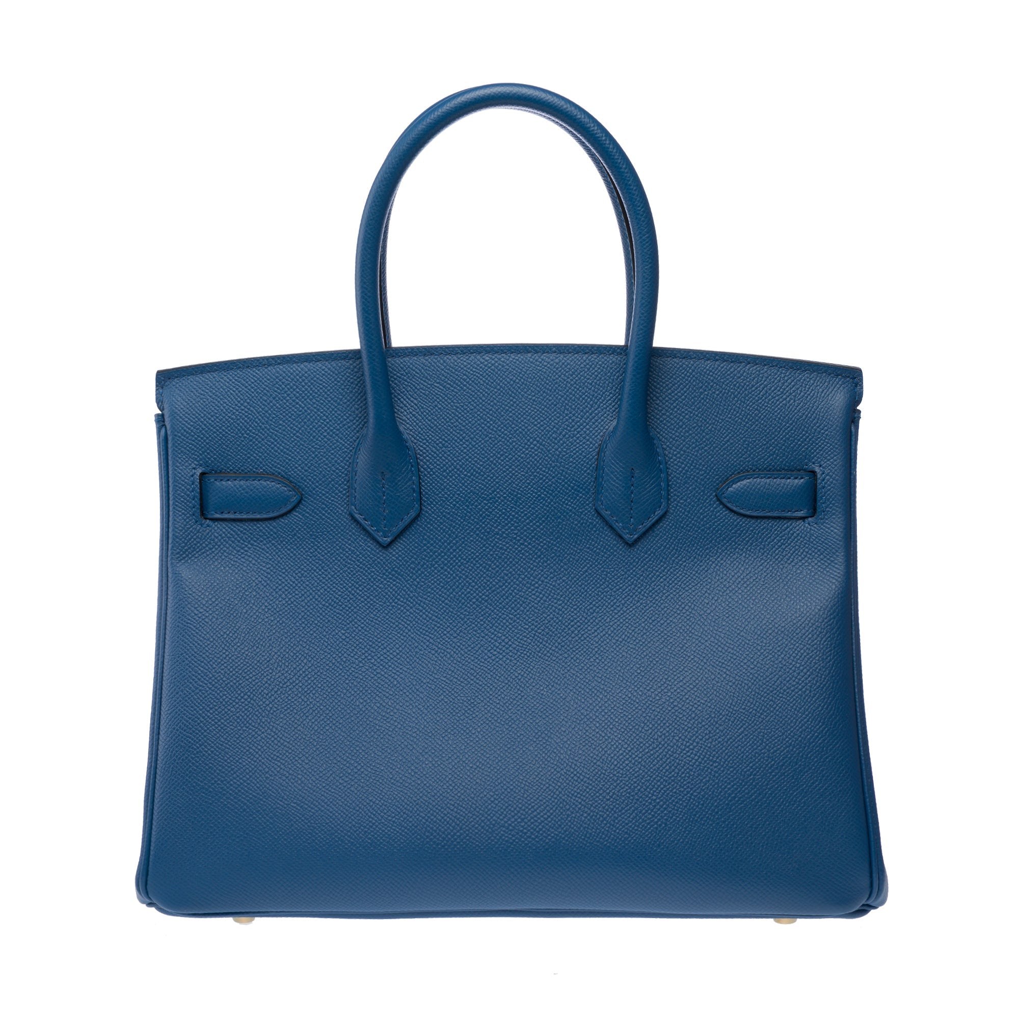 Sac HERMES Birkin 30 en Cuir Bleu - 103302