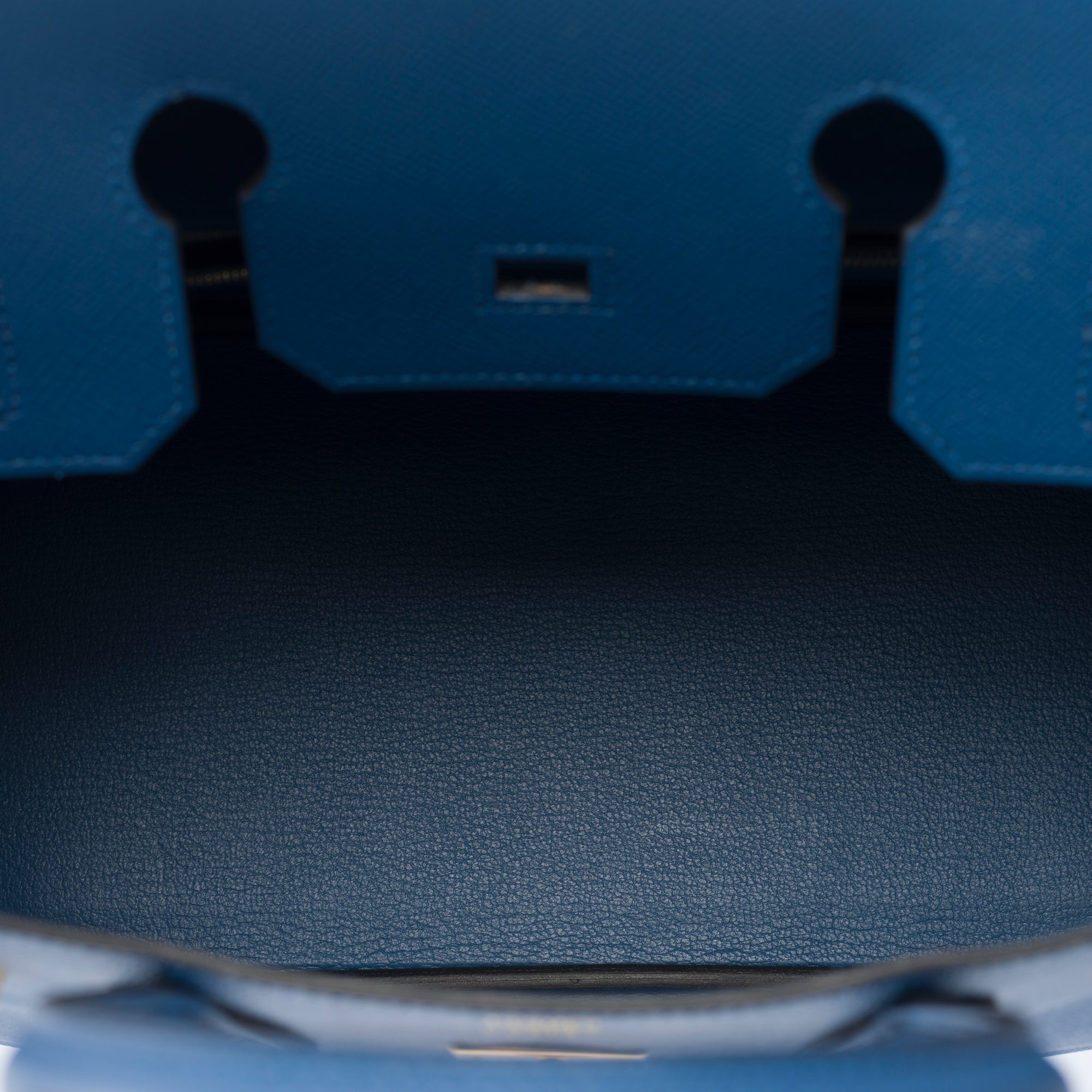 Sac HERMES Birkin 30 en Cuir Bleu - 103302