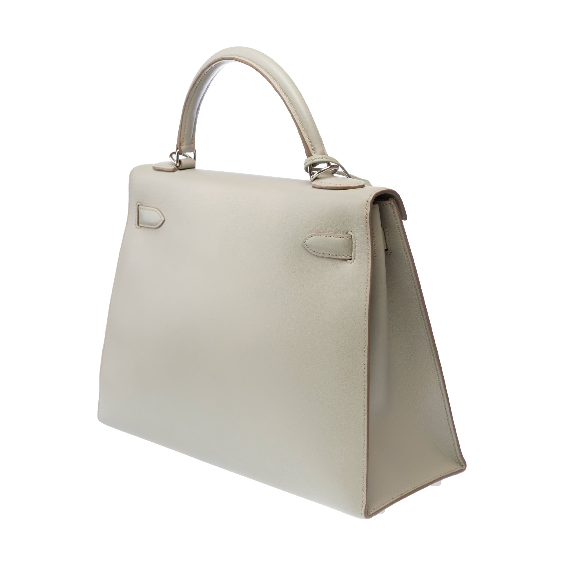 Sac HERMES Kelly 32 en Cuir Gris - 103303